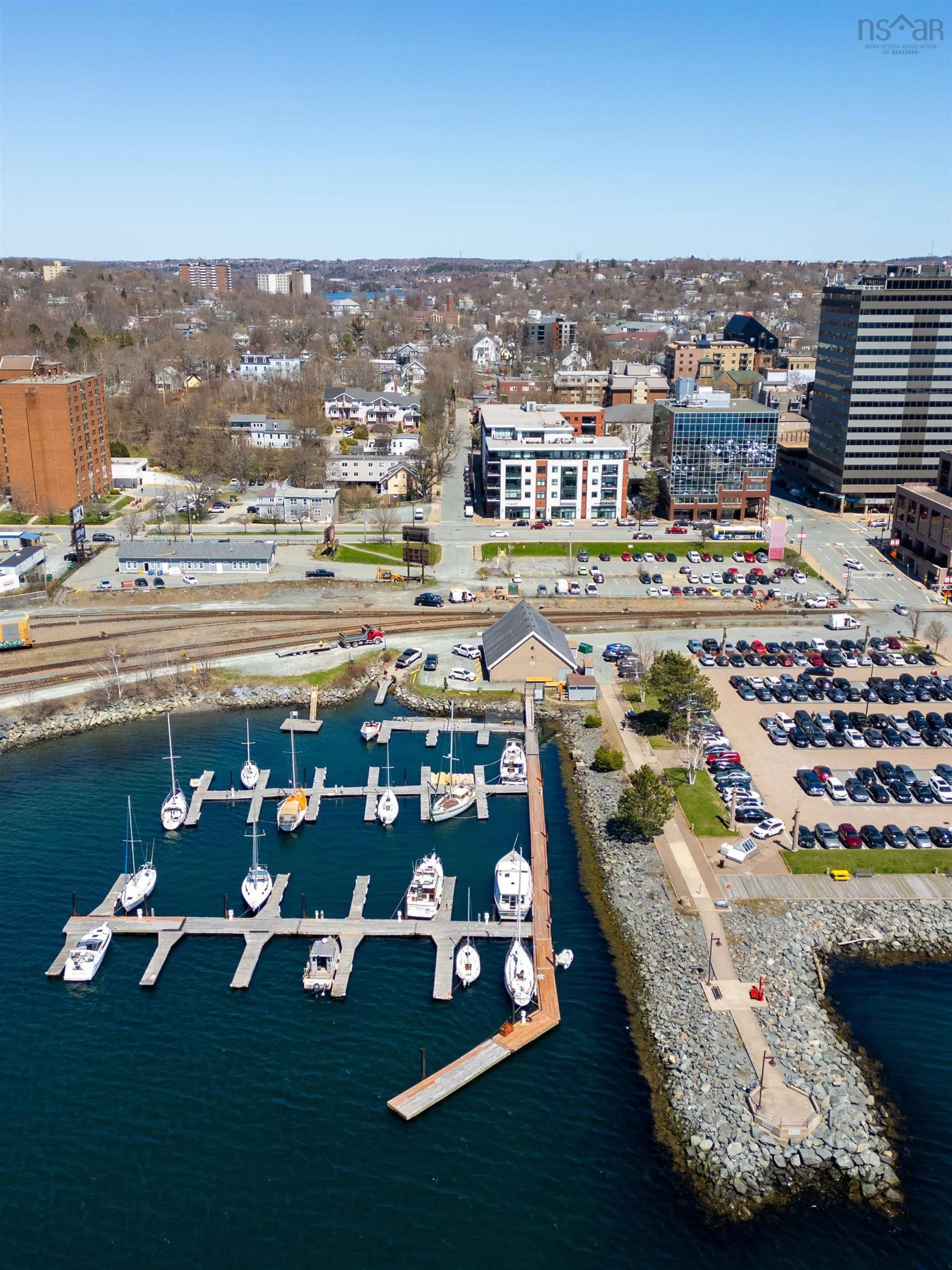 A pic from outside/outdoor area/front of a property/back of a property/a pic from drone, water/lake/river/ocean view for 13 North St, Dartmouth Nova Scotia B2Y 1B3