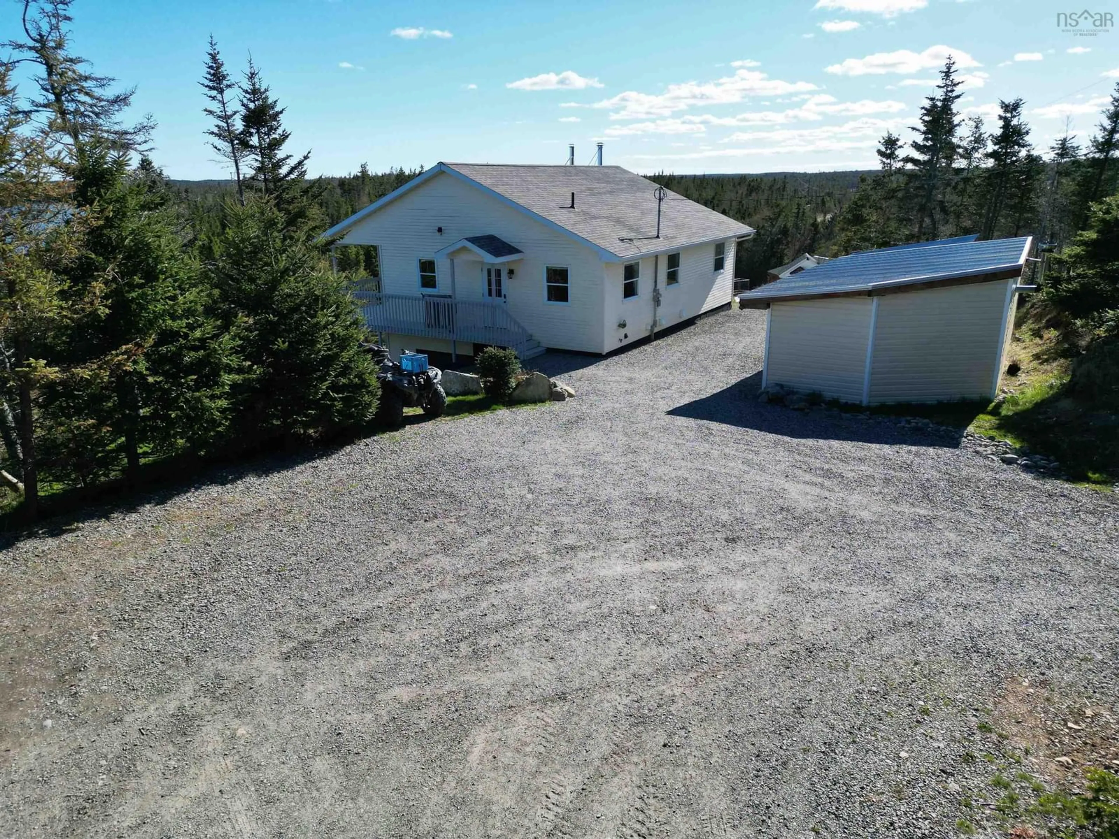A pic from outside/outdoor area/front of a property/back of a property/a pic from drone, building for 35 Captains Lane, Gabarus Lake Nova Scotia B1K 2J6