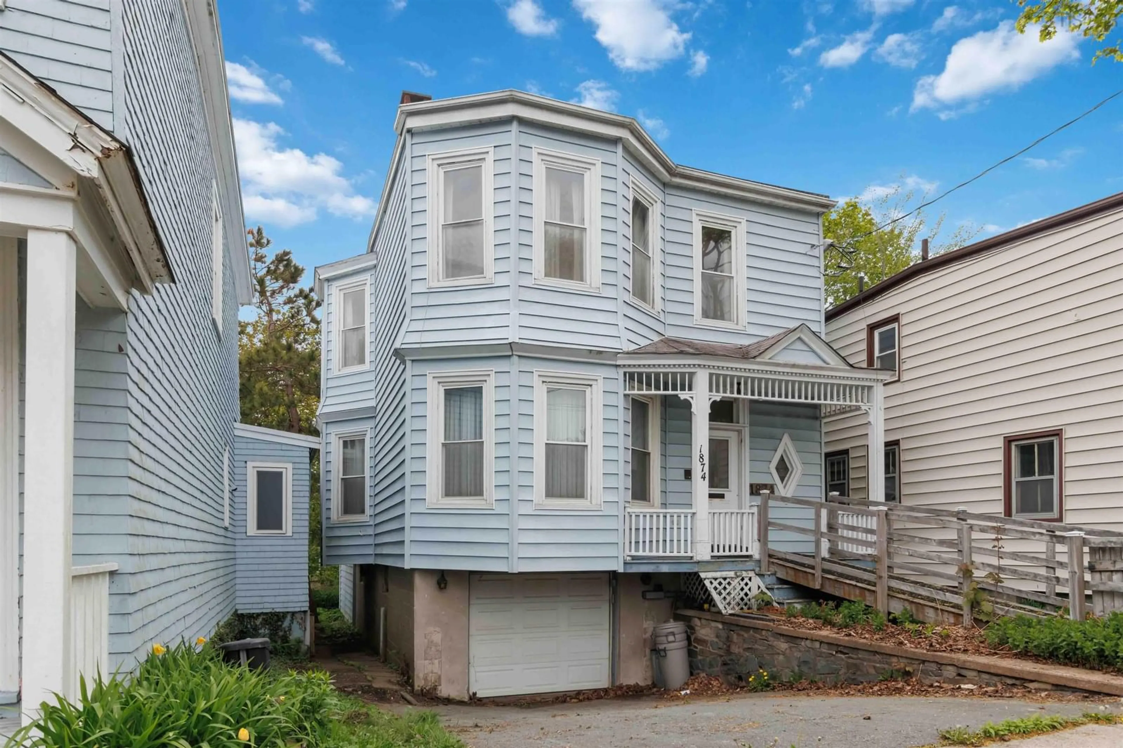 Home with vinyl exterior material, street for 1874 & 1878 Seldon St, Halifax Nova Scotia B3H 3X4
