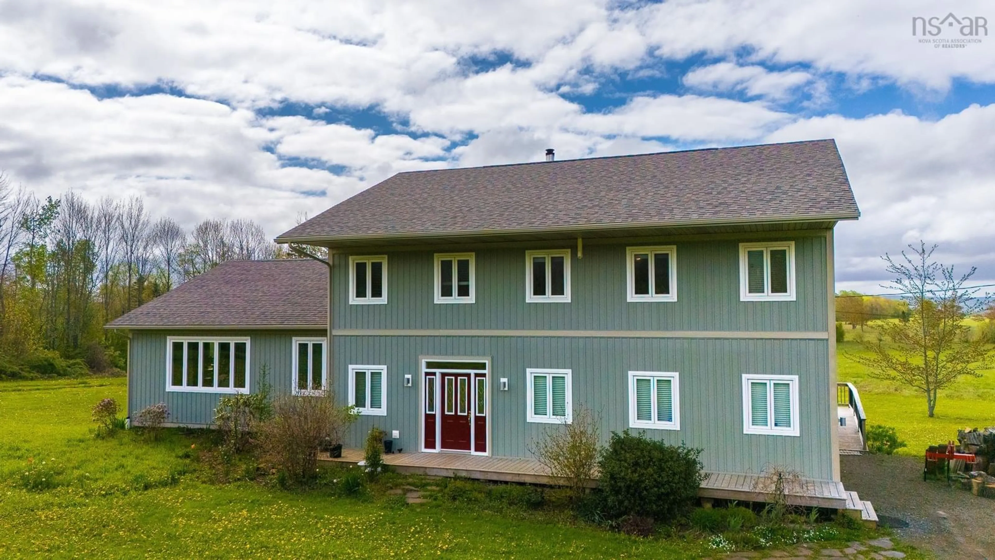 A pic from outside/outdoor area/front of a property/back of a property/a pic from drone, building for 574 Arnold Rd, Woodville Nova Scotia B0P 1G0