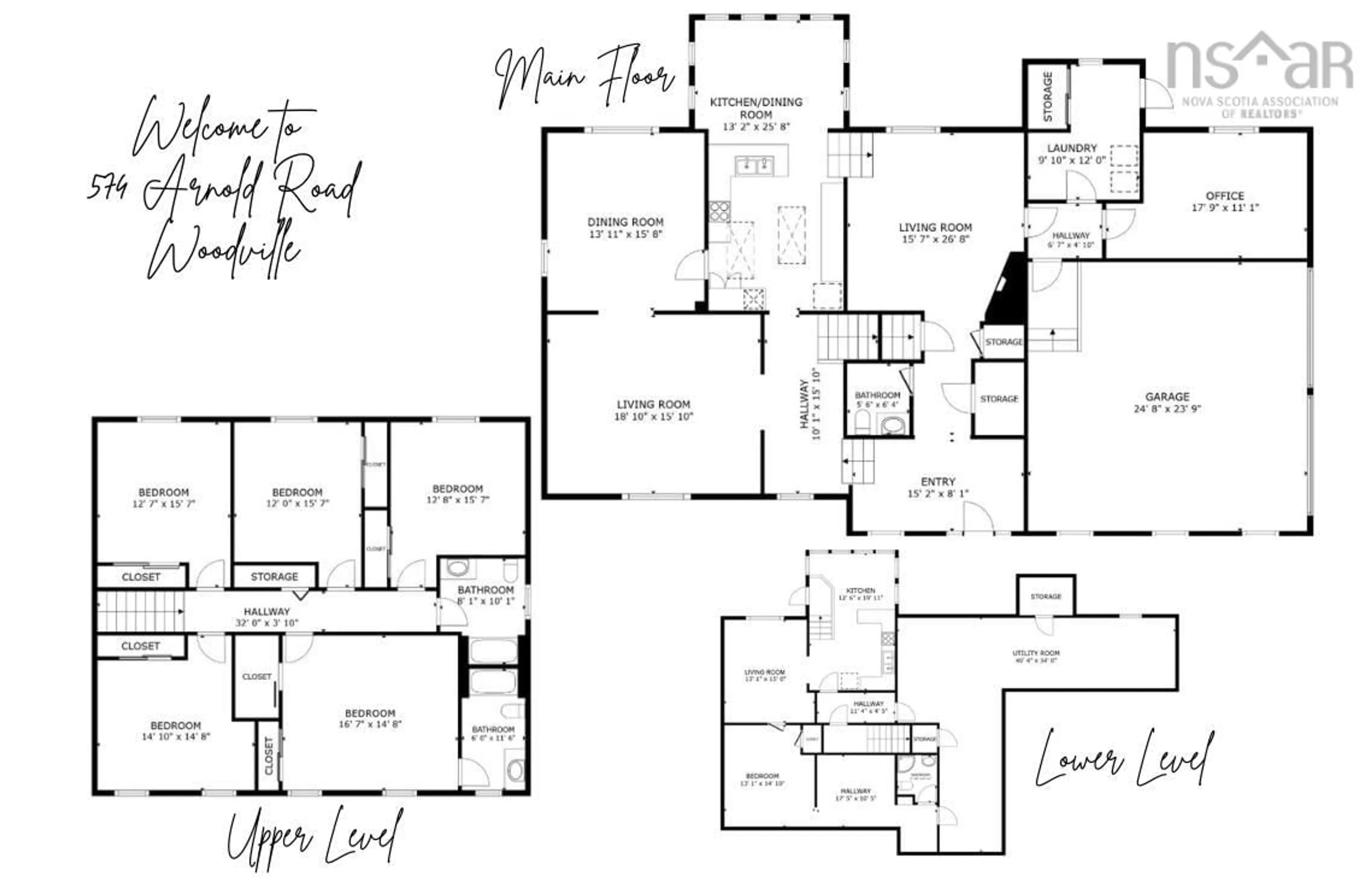 Floor plan for 574 Arnold Rd, Woodville Nova Scotia B0P 1G0
