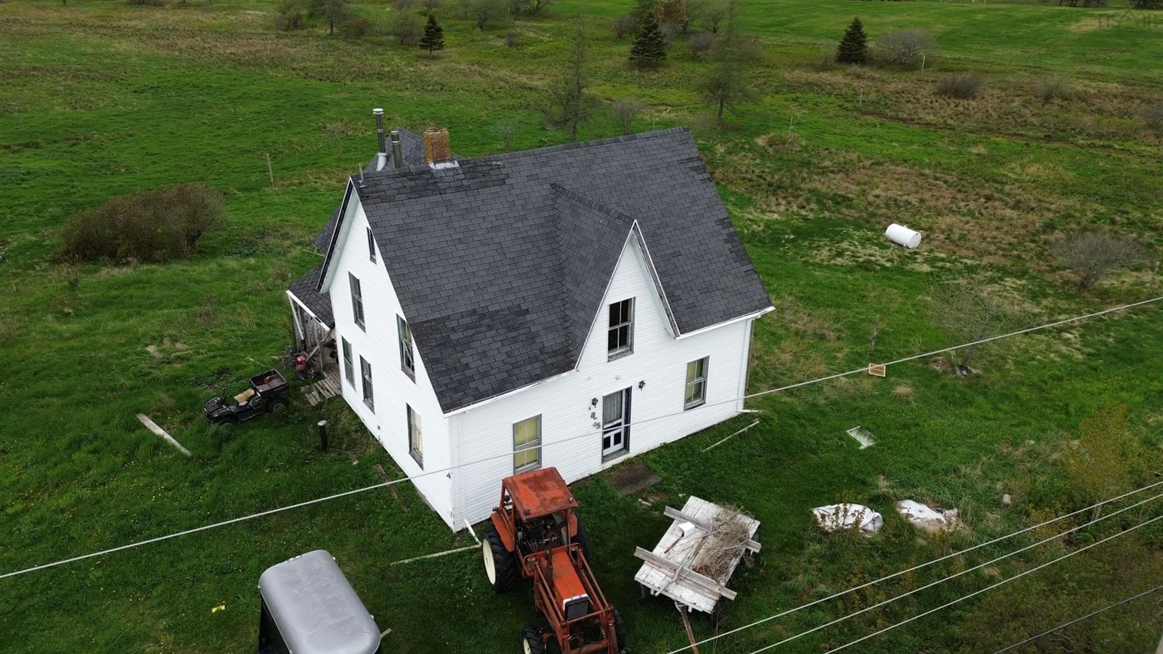 A pic from outside/outdoor area/front of a property/back of a property/a pic from drone, building for 4855 Barronsfield Road, Barronsfield Nova Scotia B0L 1G0