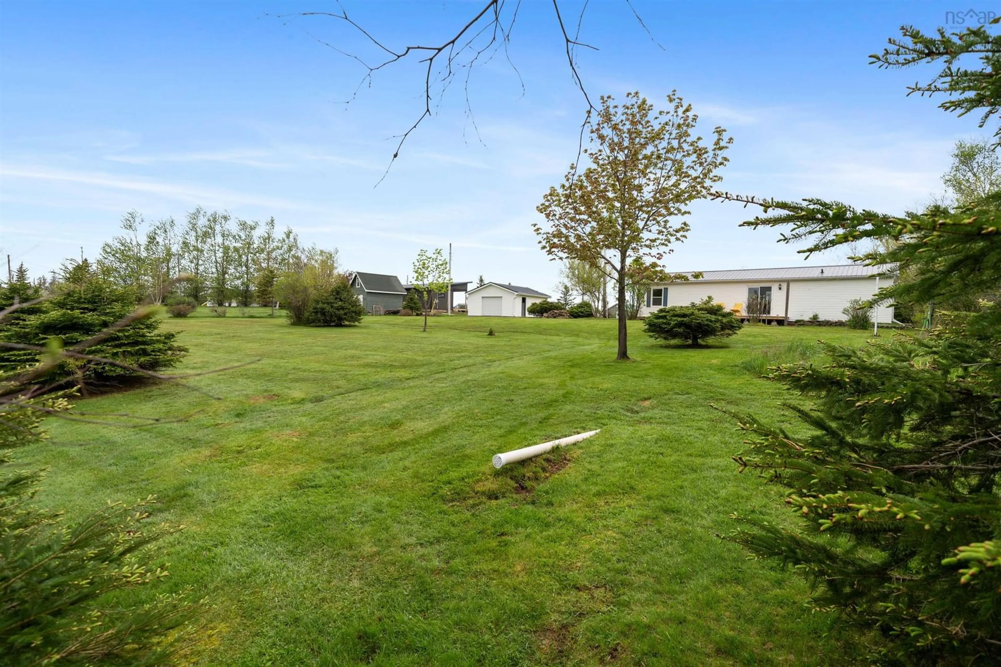 A pic from outside/outdoor area/front of a property/back of a property/a pic from drone, unknown for 10 Atkinson Lane, Gulf Shore Nova Scotia B0K 1L0