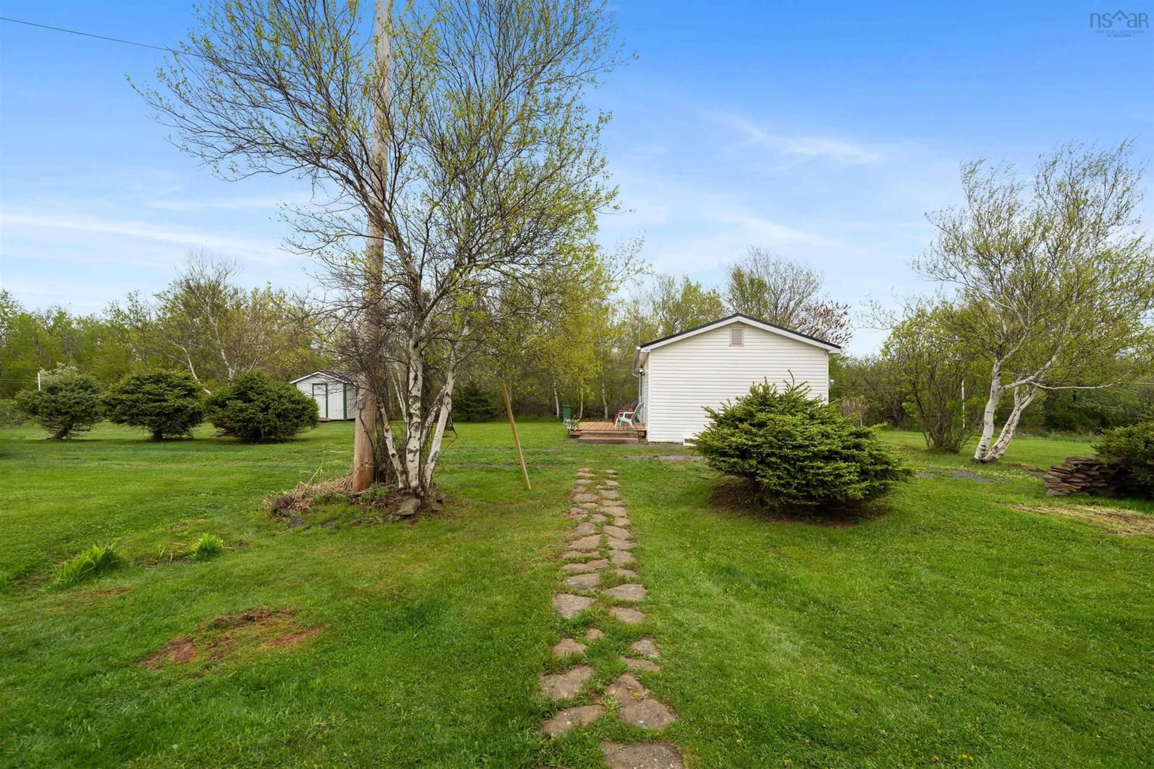 A pic from outside/outdoor area/front of a property/back of a property/a pic from drone, water/lake/river/ocean view for 10 Atkinson Lane, Gulf Shore Nova Scotia B0K 1L0