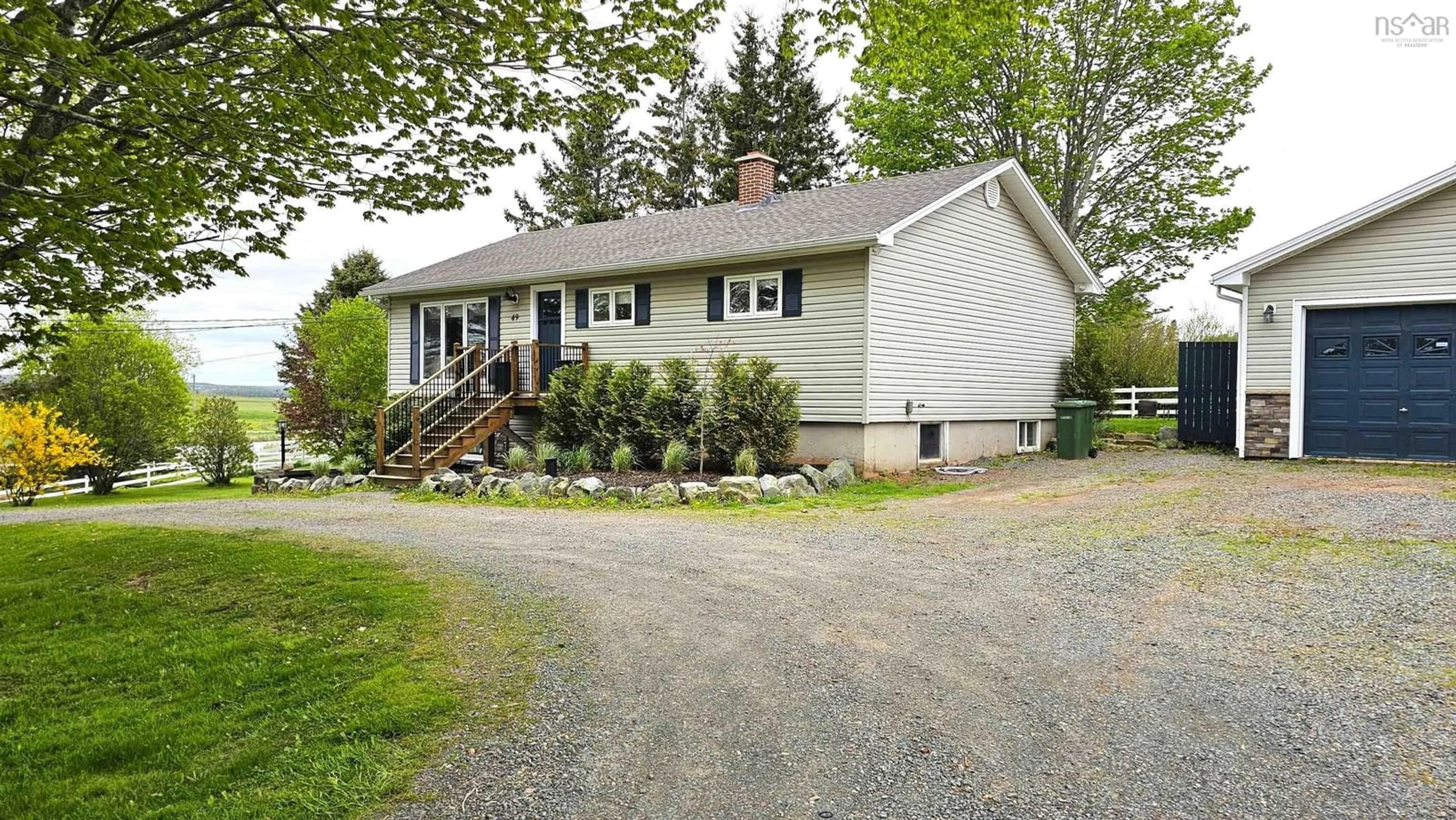 Home with vinyl exterior material, street for 49 Crowes Mills Rd, Lower Onslow Nova Scotia B6L 5B6