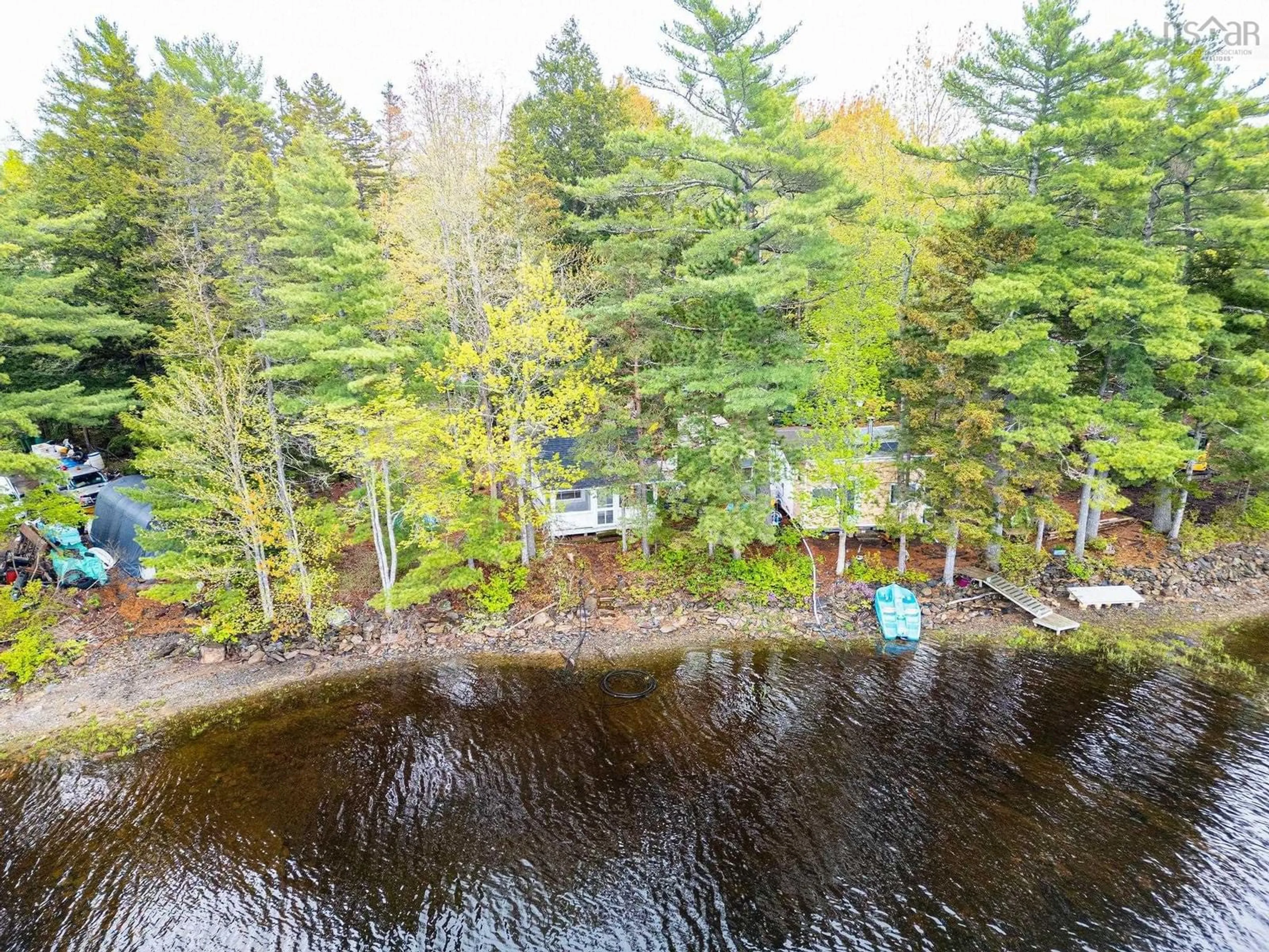 A pic from outside/outdoor area/front of a property/back of a property/a pic from drone, forest/trees view for 127 Lower Cabin Rd, Scarsdale Nova Scotia B0R 1A0