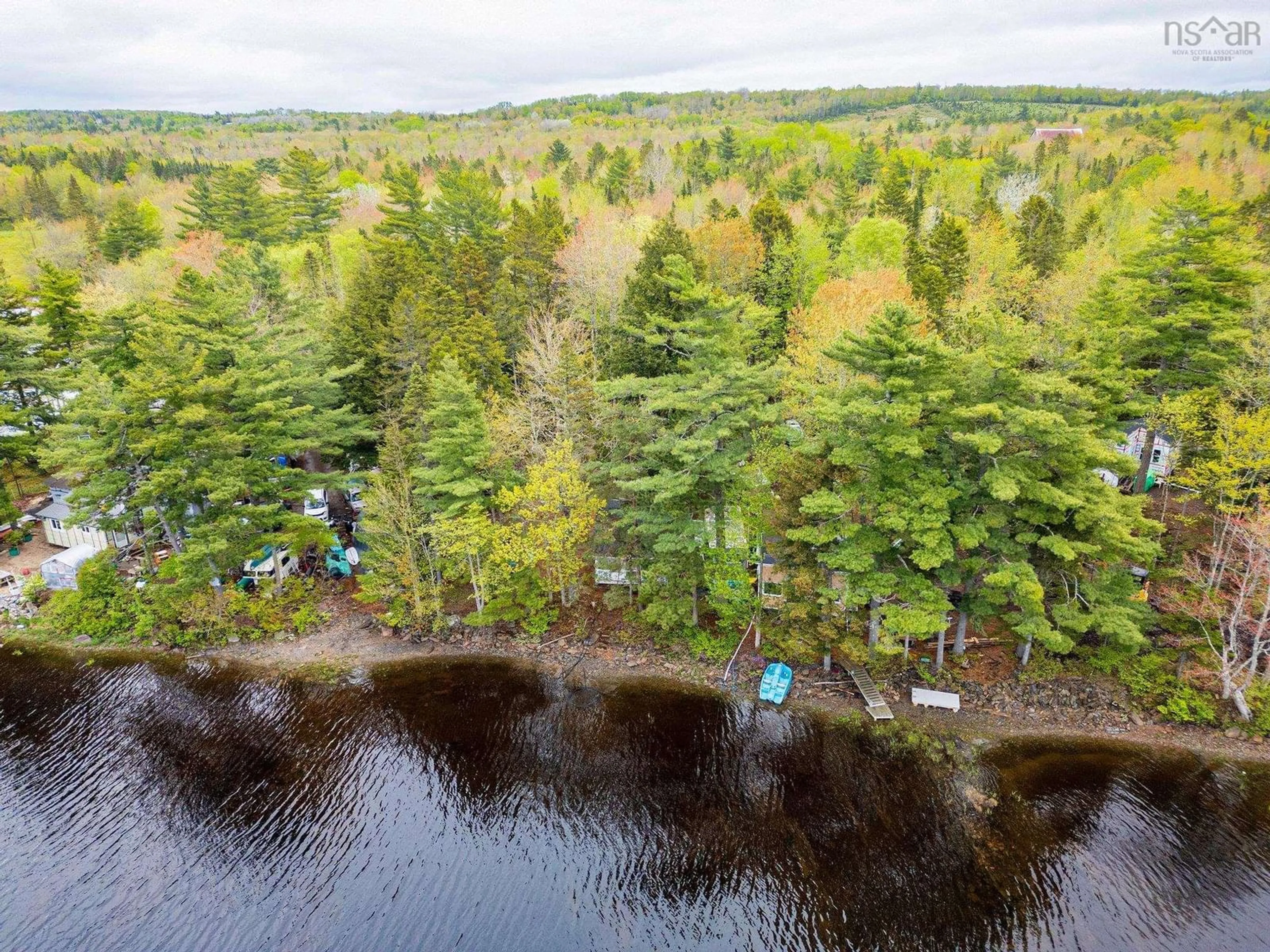 A pic from outside/outdoor area/front of a property/back of a property/a pic from drone, water/lake/river/ocean view for 127 Lower Cabin Rd, Scarsdale Nova Scotia B0R 1A0