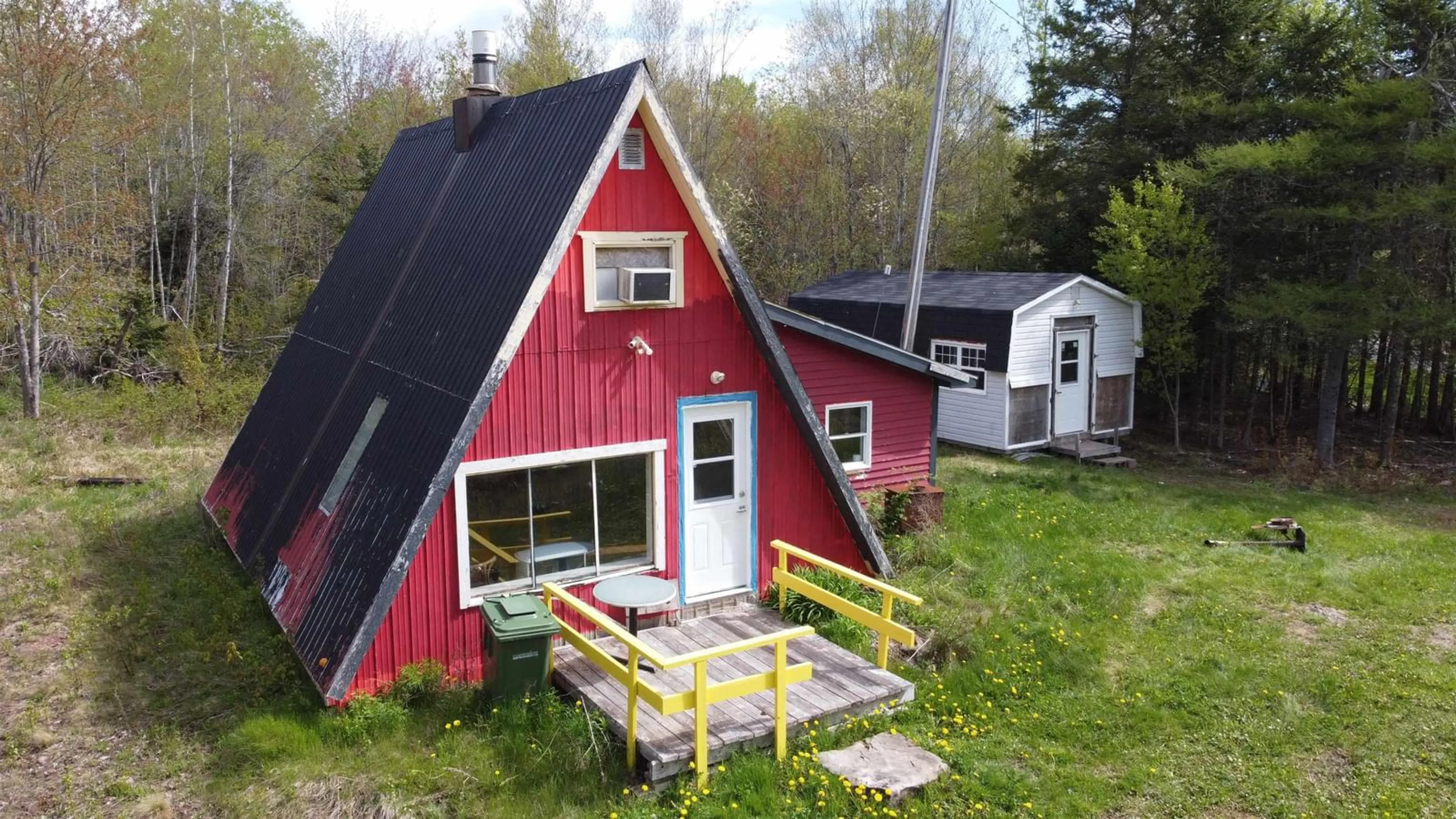A pic from outside/outdoor area/front of a property/back of a property/a pic from drone, building for 727 Four Mile Brook Rd, Four Mile Brook Nova Scotia B0K 1H0