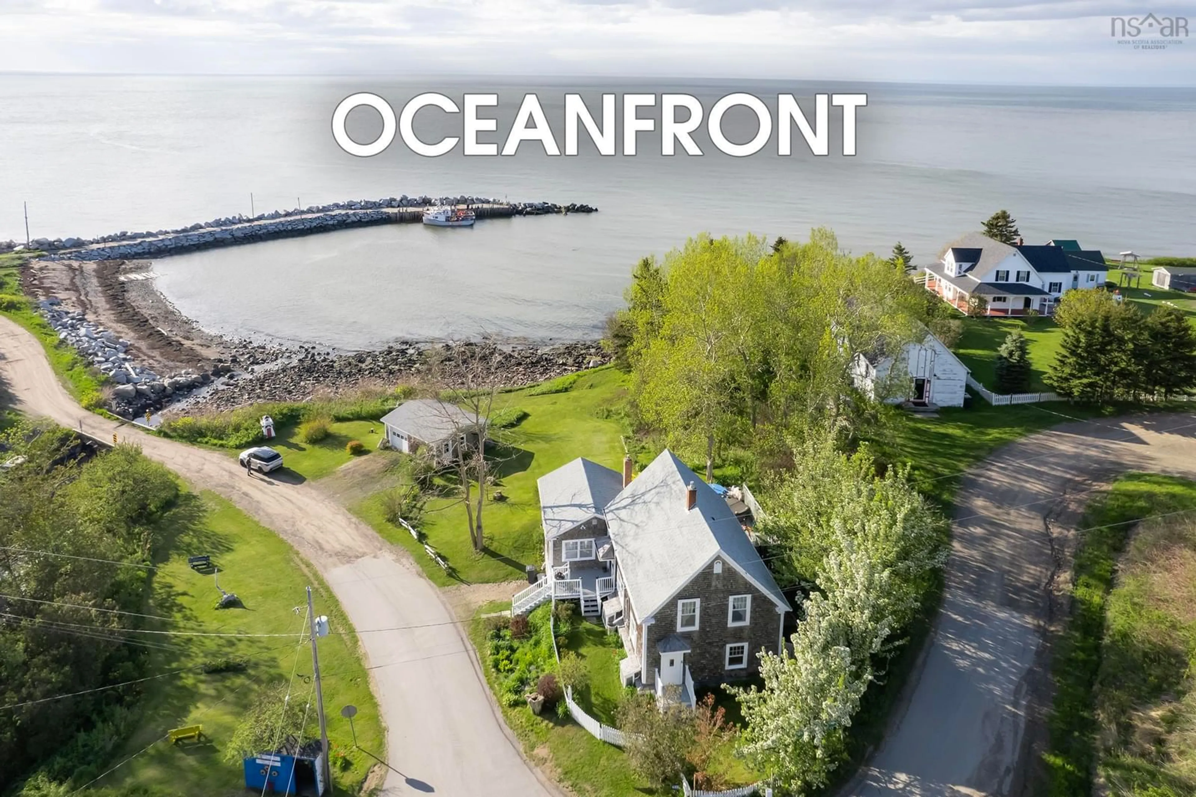 A pic from outside/outdoor area/front of a property/back of a property/a pic from drone, water/lake/river/ocean view for 652 Port Lorne Rd, Port Lorne Nova Scotia B0S 1R0