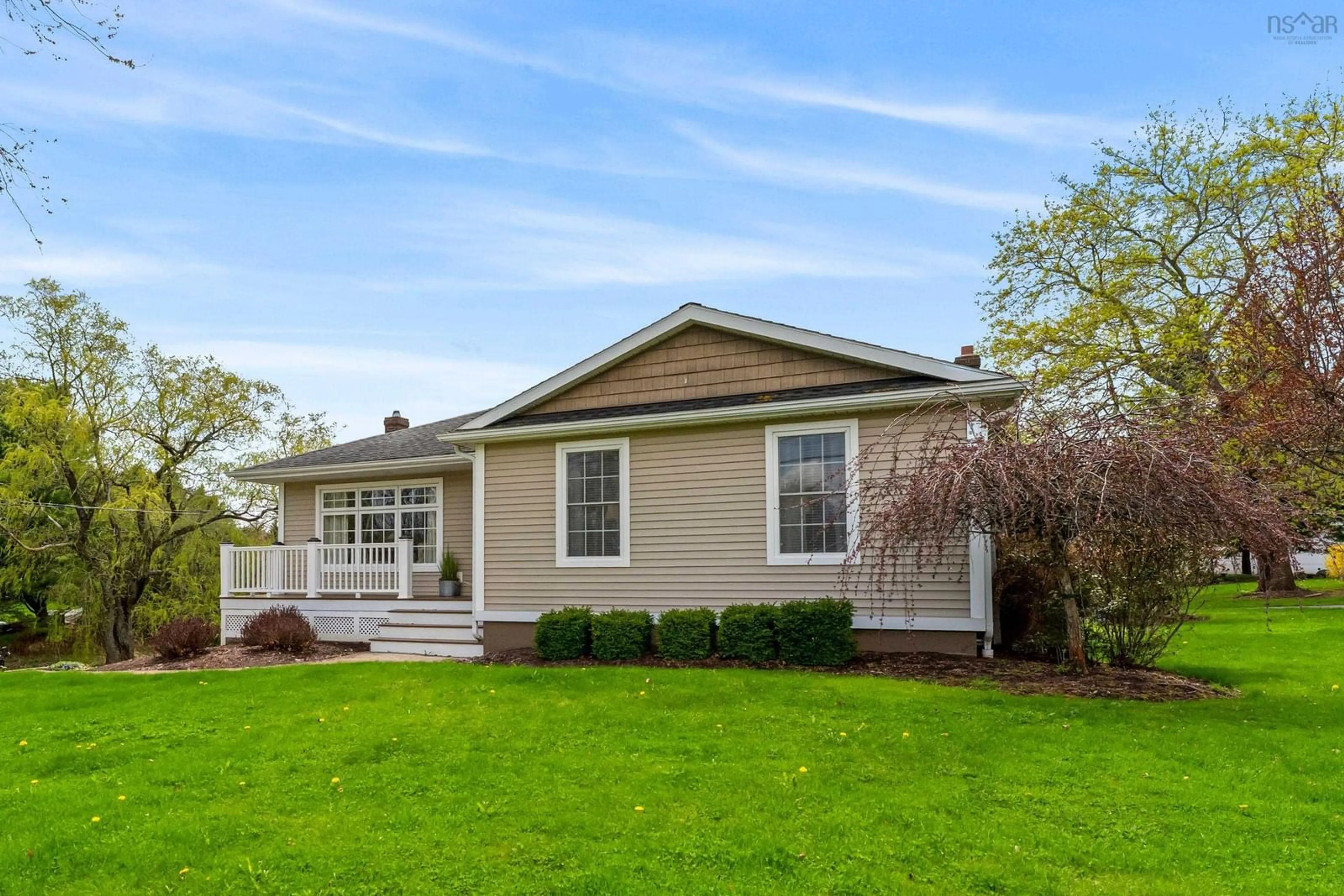 Home with vinyl exterior material, street for 580 Hwy 1, Mount Denson Nova Scotia B0P 1P0