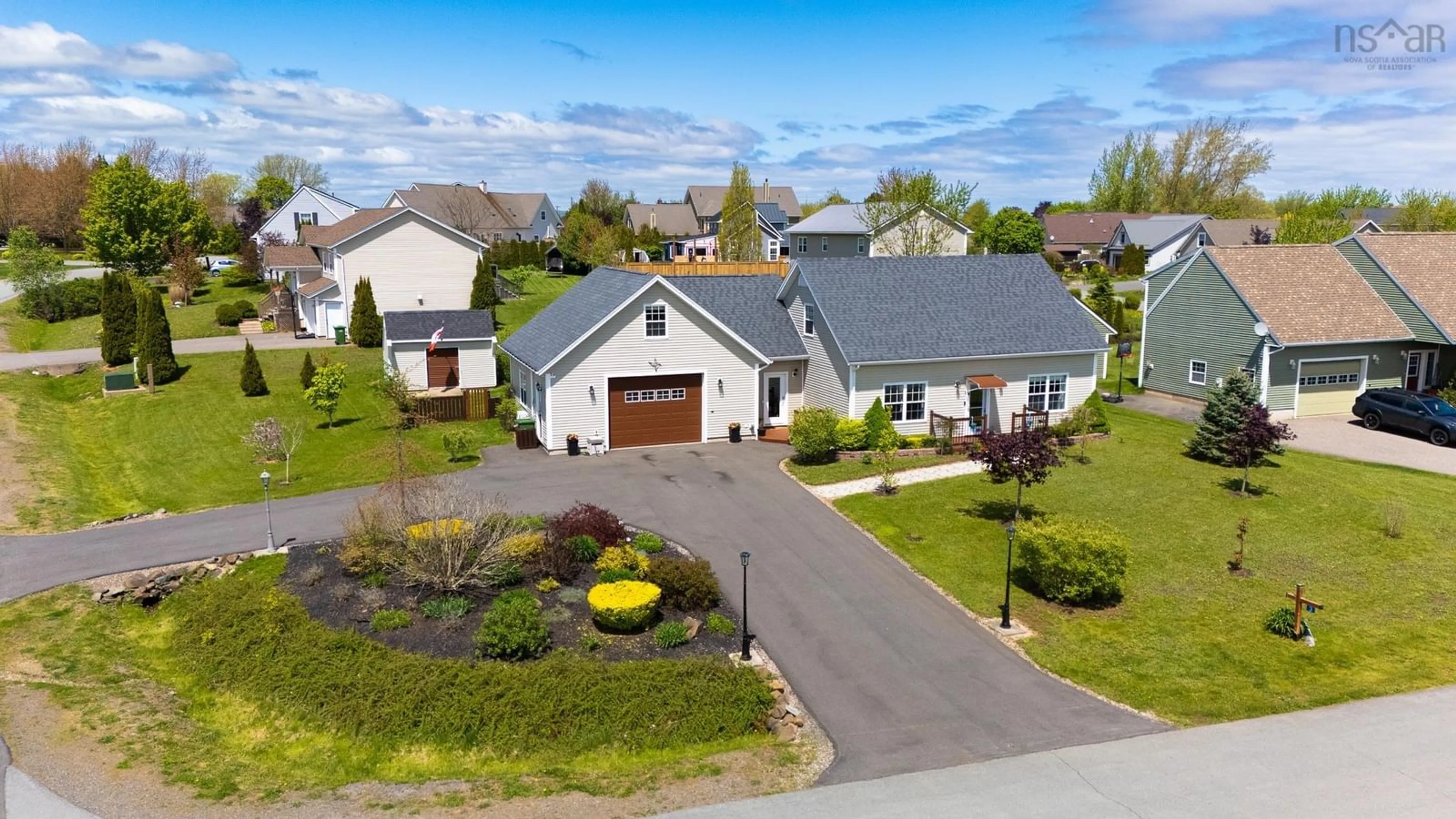 A pic from outside/outdoor area/front of a property/back of a property/a pic from drone, street for 3 Cooperage Lane, Port Williams Nova Scotia B0P 1T0