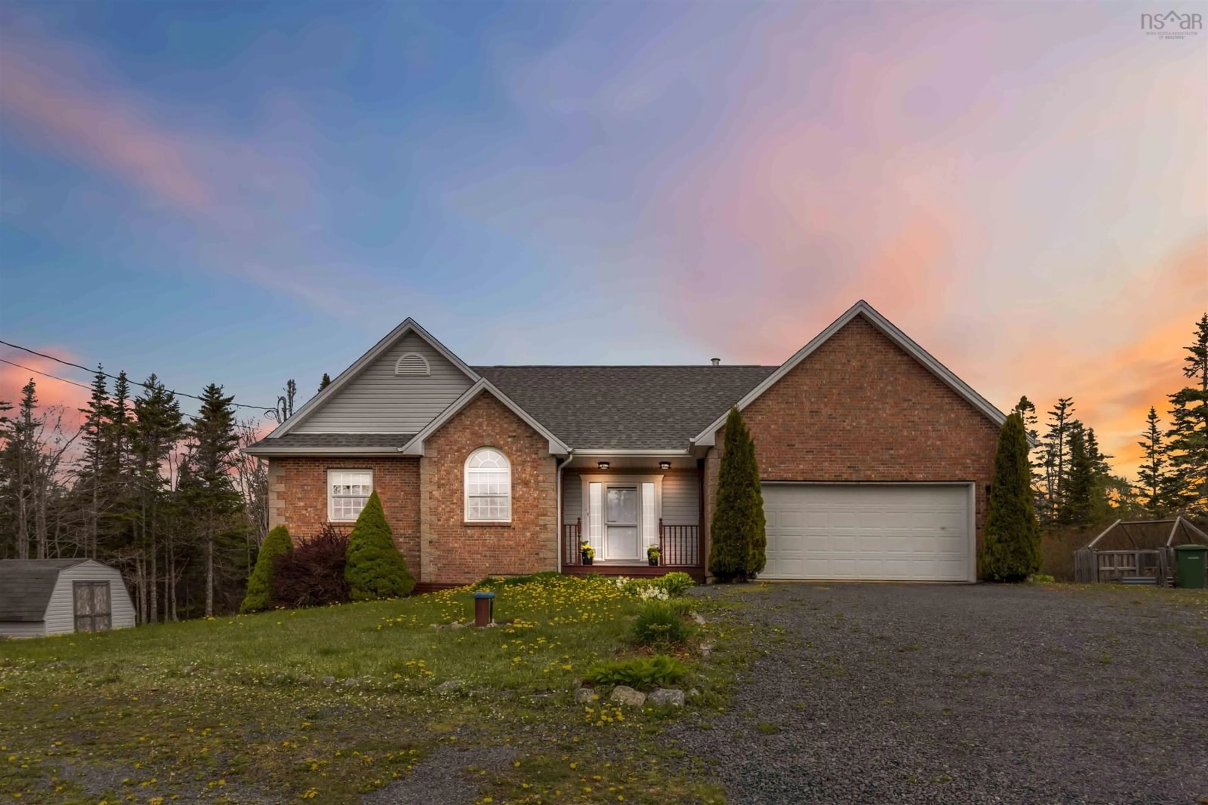 Home with brick exterior material, street for 222 Whitehead Rd, Harrietsfield Nova Scotia B3V 1B4