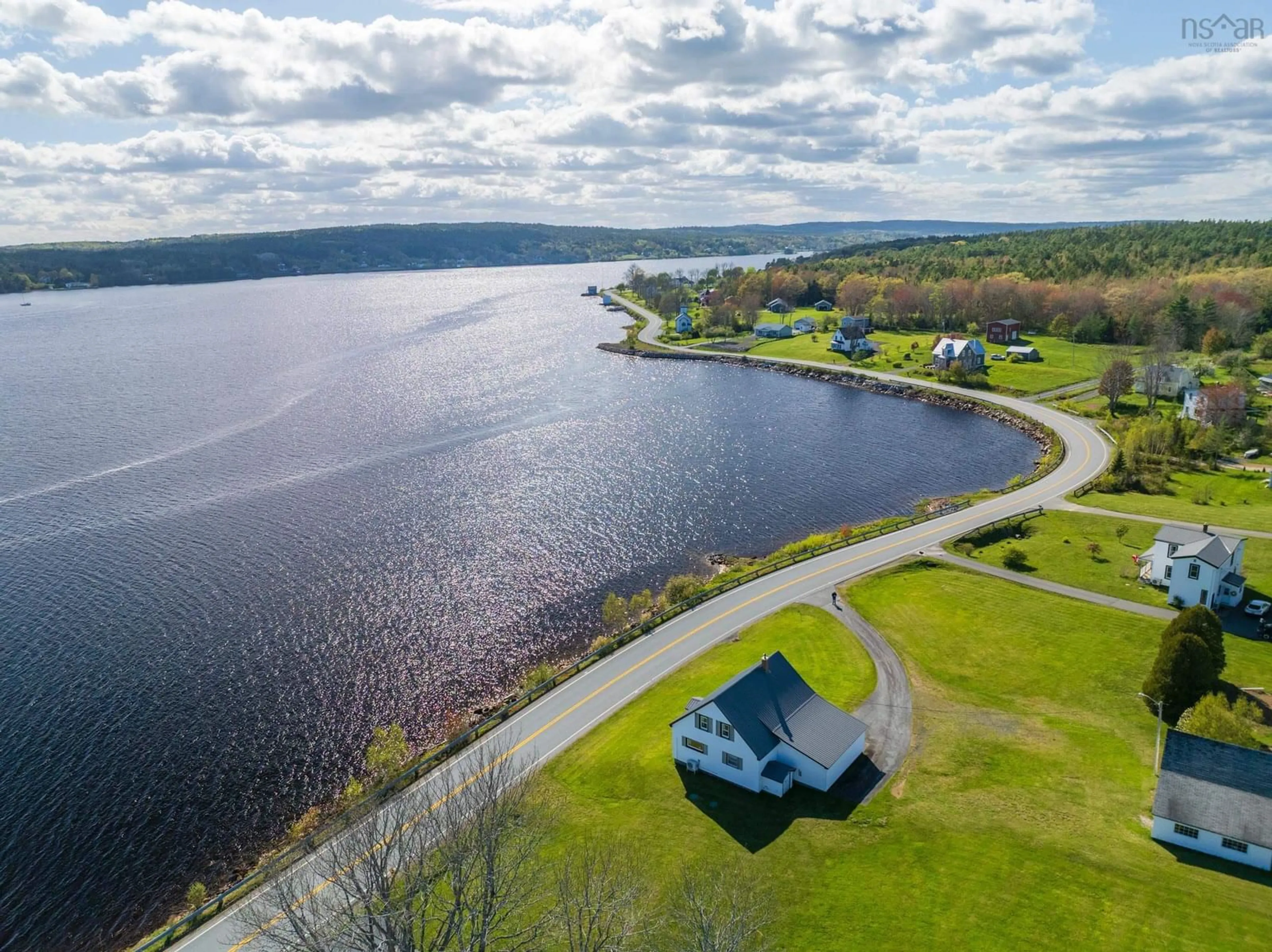 A pic from outside/outdoor area/front of a property/back of a property/a pic from drone, water/lake/river/ocean view for 5260 332 Hwy, Middle Lahave Nova Scotia B4V 3L9