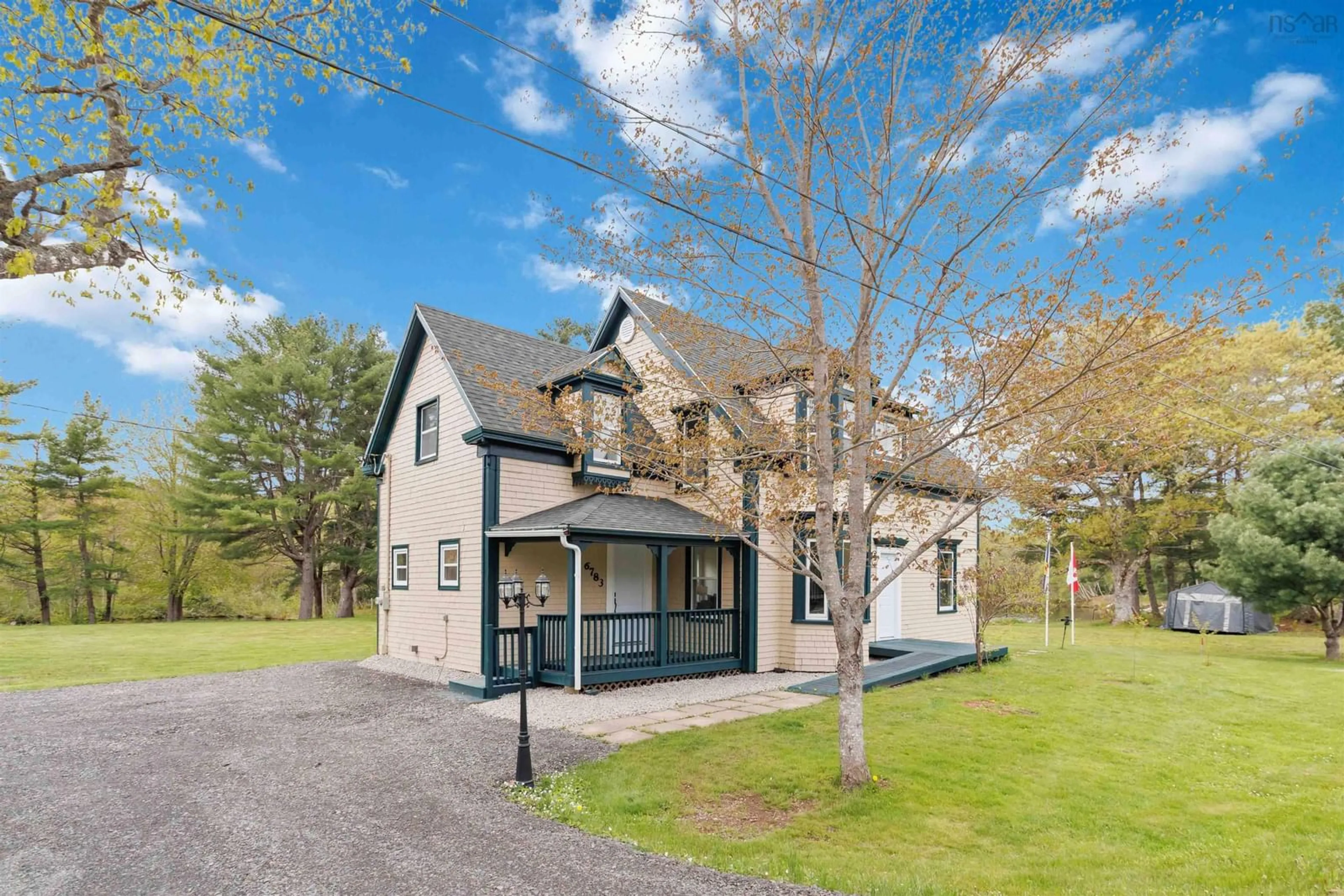 A pic from outside/outdoor area/front of a property/back of a property/a pic from drone, unknown for 6783 Highway 10 Hwy, New Germany Nova Scotia B0R 1E0