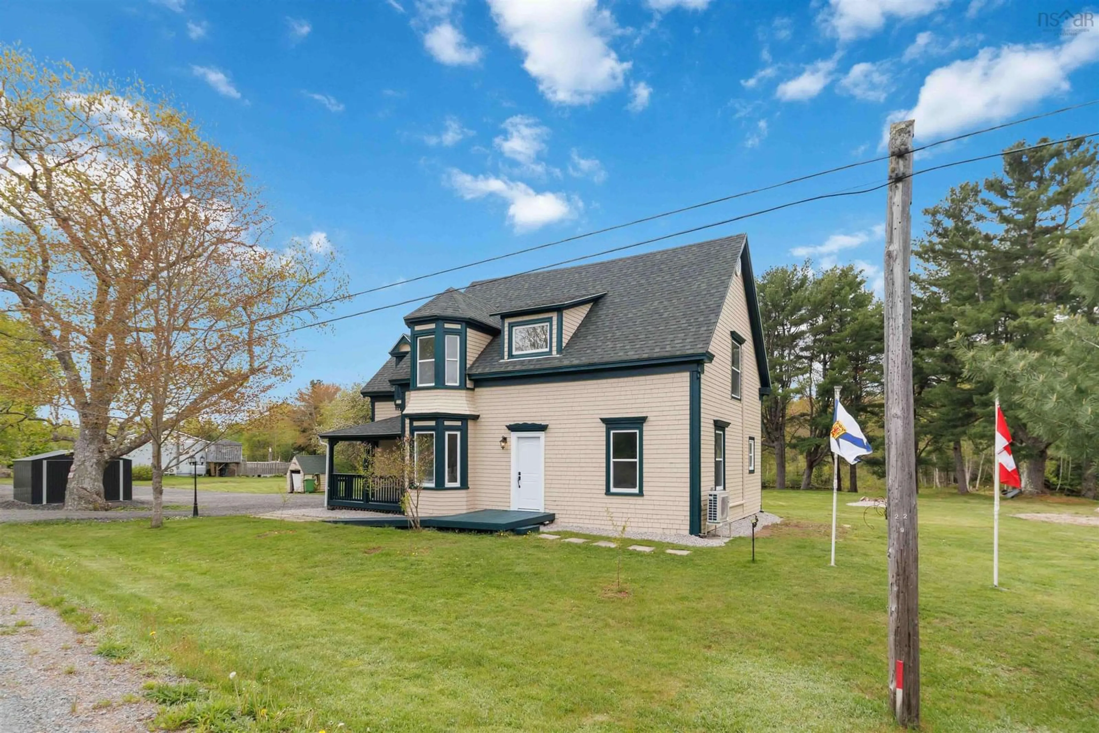 A pic from outside/outdoor area/front of a property/back of a property/a pic from drone, unknown for 6783 Highway 10 Hwy, New Germany Nova Scotia B0R 1E0