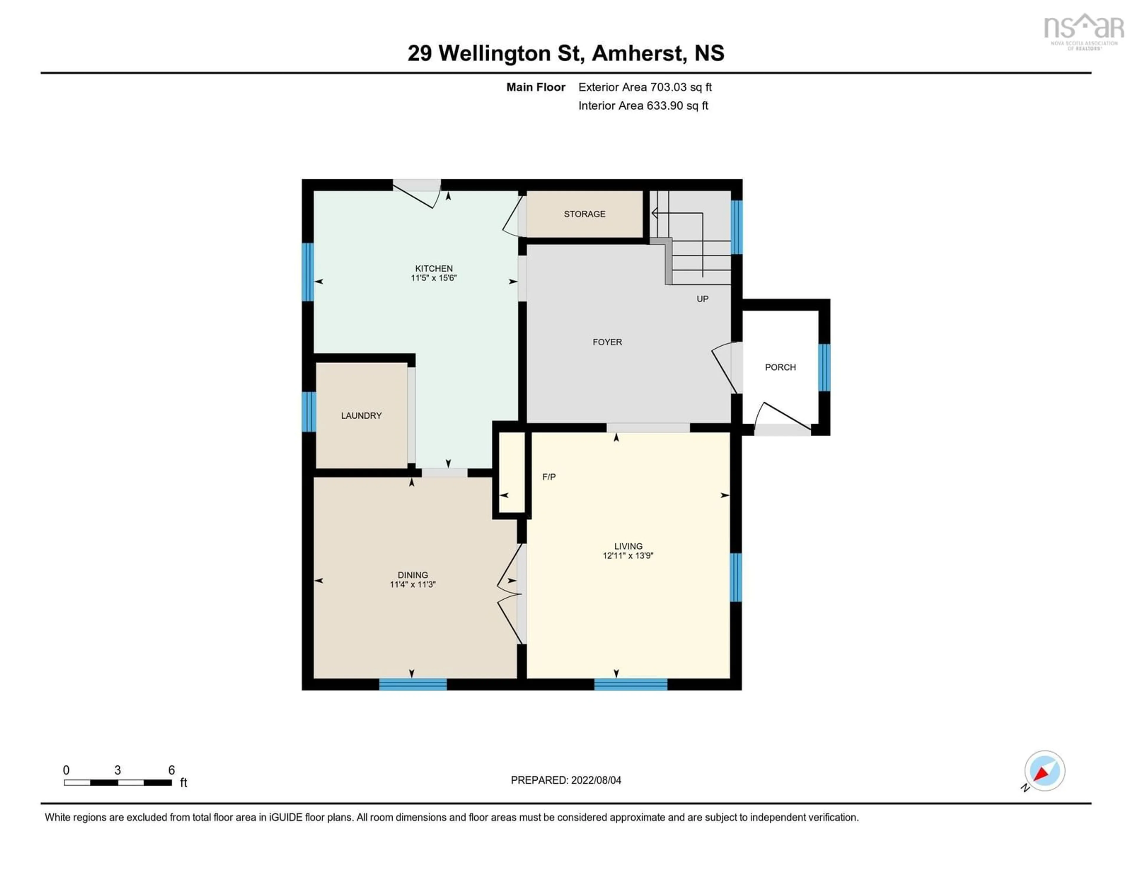 Floor plan for 29 Wellington St, Amherst Nova Scotia B4H 2J4