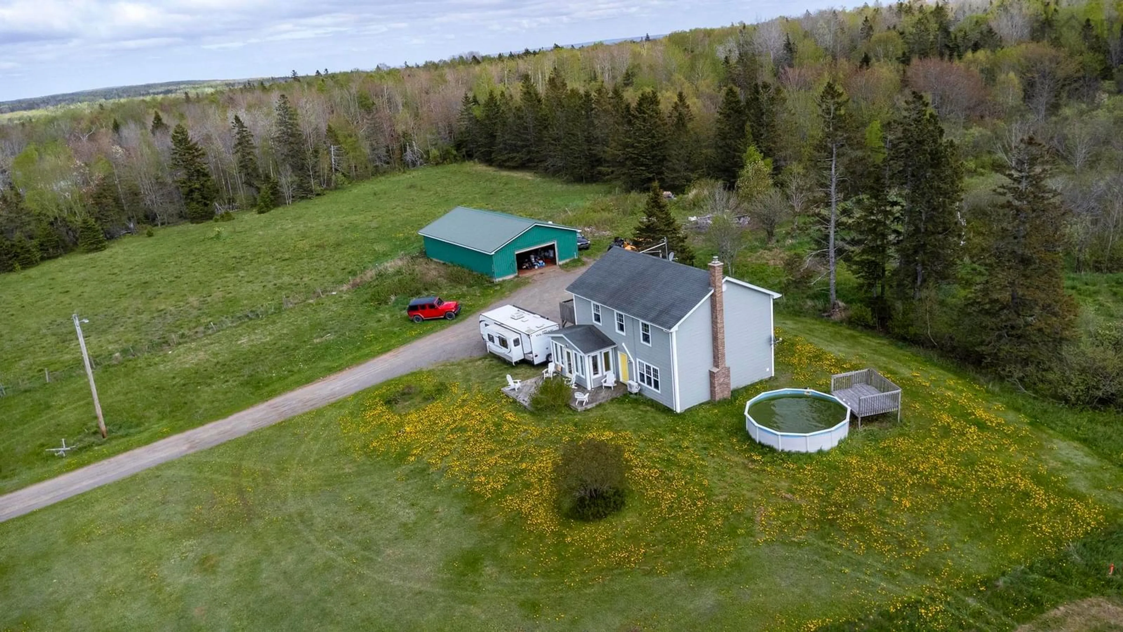 A pic from outside/outdoor area/front of a property/back of a property/a pic from drone, water/lake/river/ocean view for 3404 Brow Of Mountain Rd, West Black Rock Nova Scotia B0P 1V0