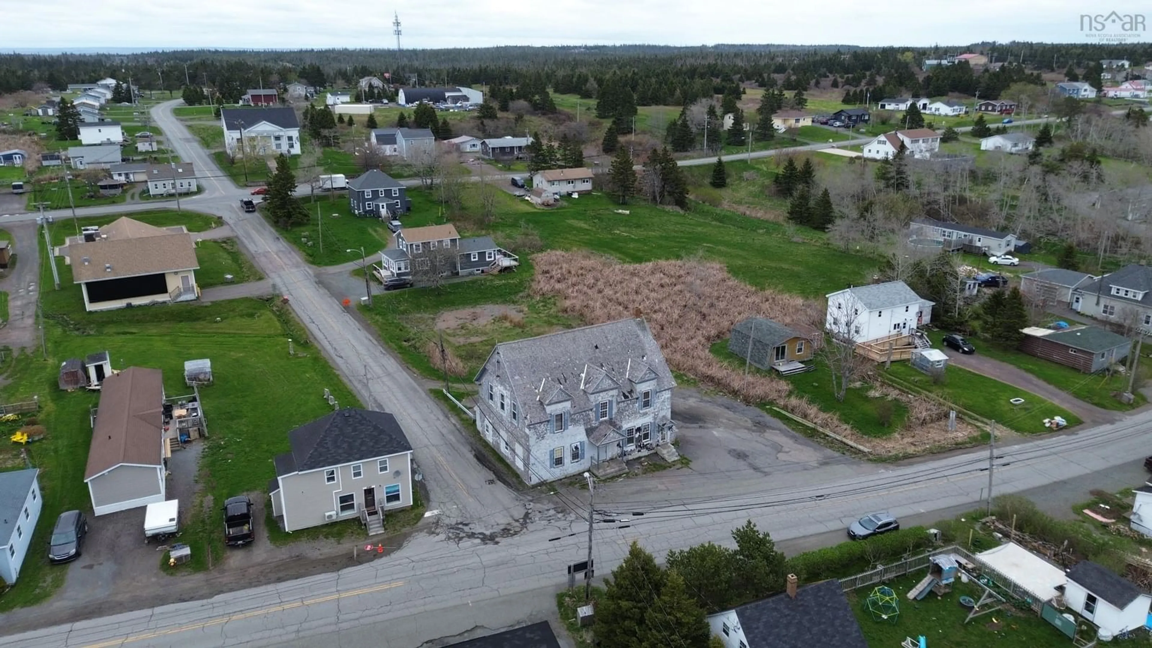 A pic from outside/outdoor area/front of a property/back of a property/a pic from drone, street for 667 Veterans Memorial Dr, Arichat Nova Scotia B0E 1A0