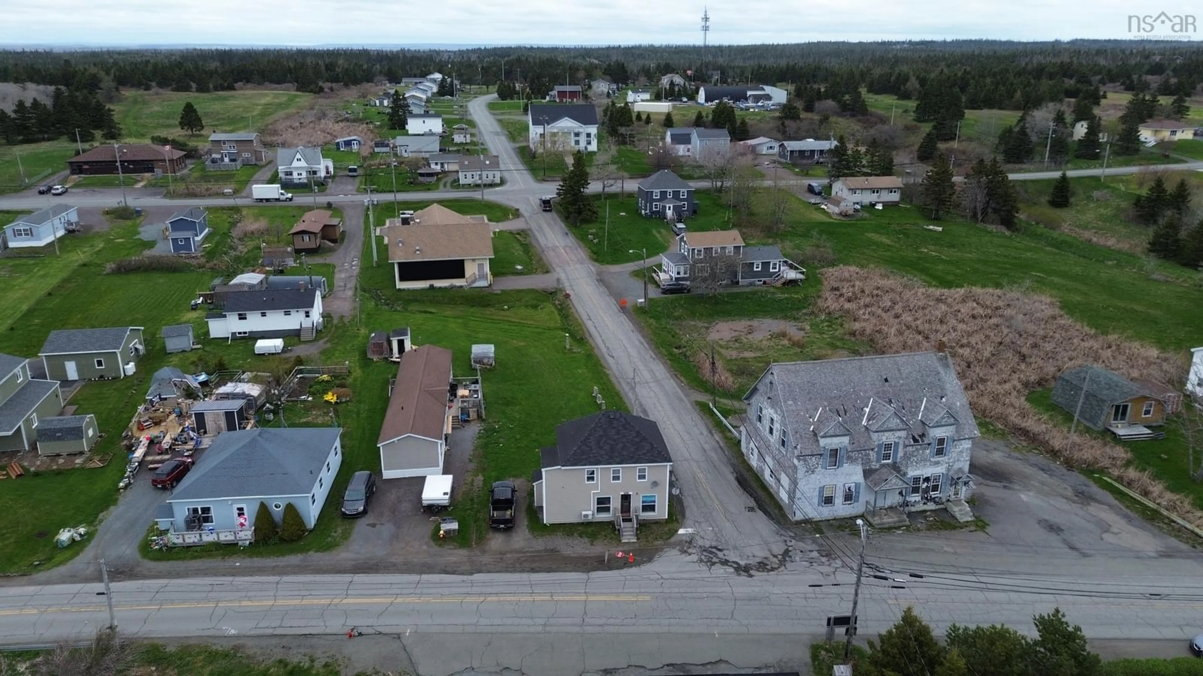 A pic from outside/outdoor area/front of a property/back of a property/a pic from drone, street for 667 Veterans Memorial Dr, Arichat Nova Scotia B0E 1A0