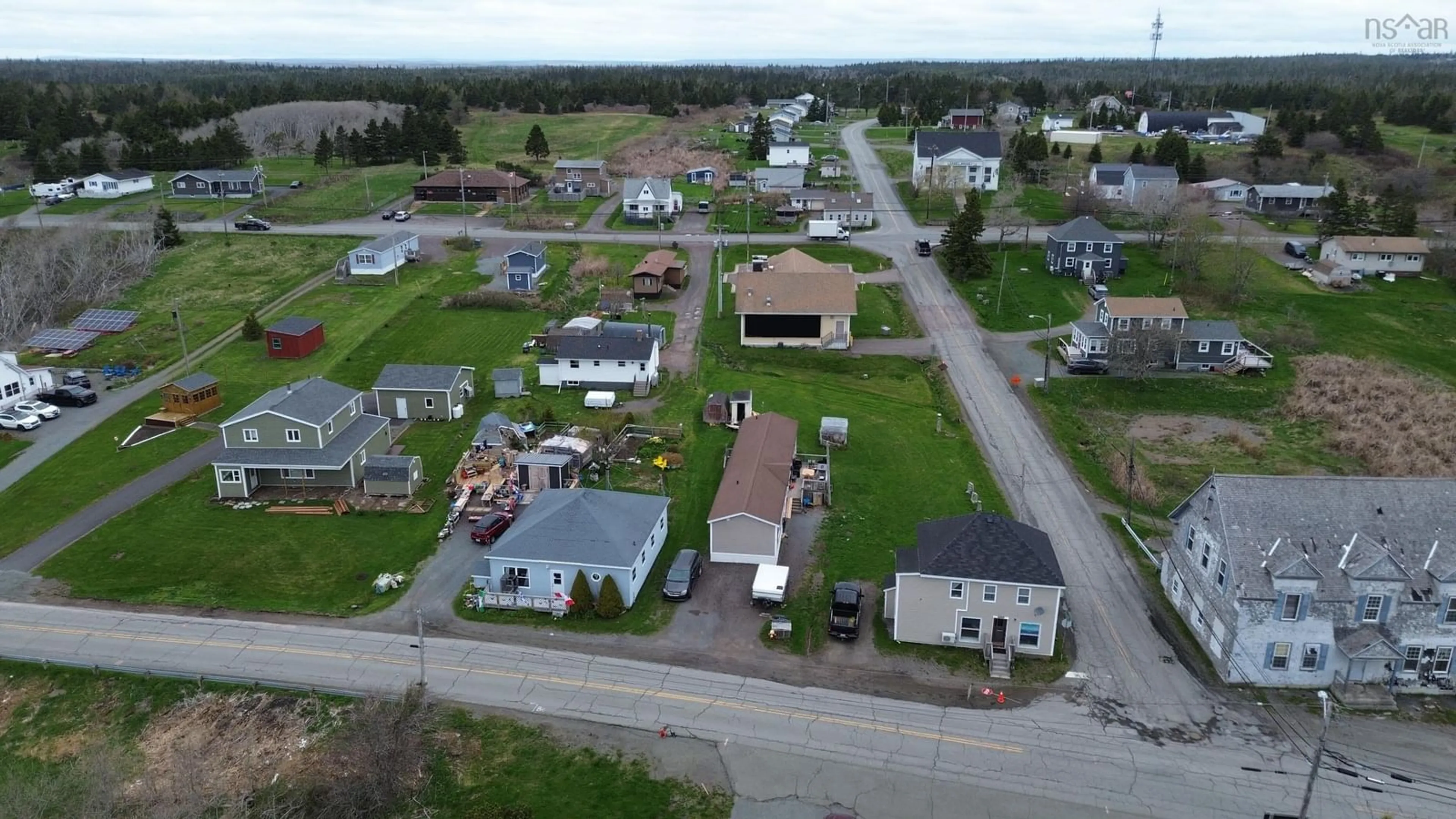 A pic from outside/outdoor area/front of a property/back of a property/a pic from drone, street for 667 Veterans Memorial Dr, Arichat Nova Scotia B0E 1A0