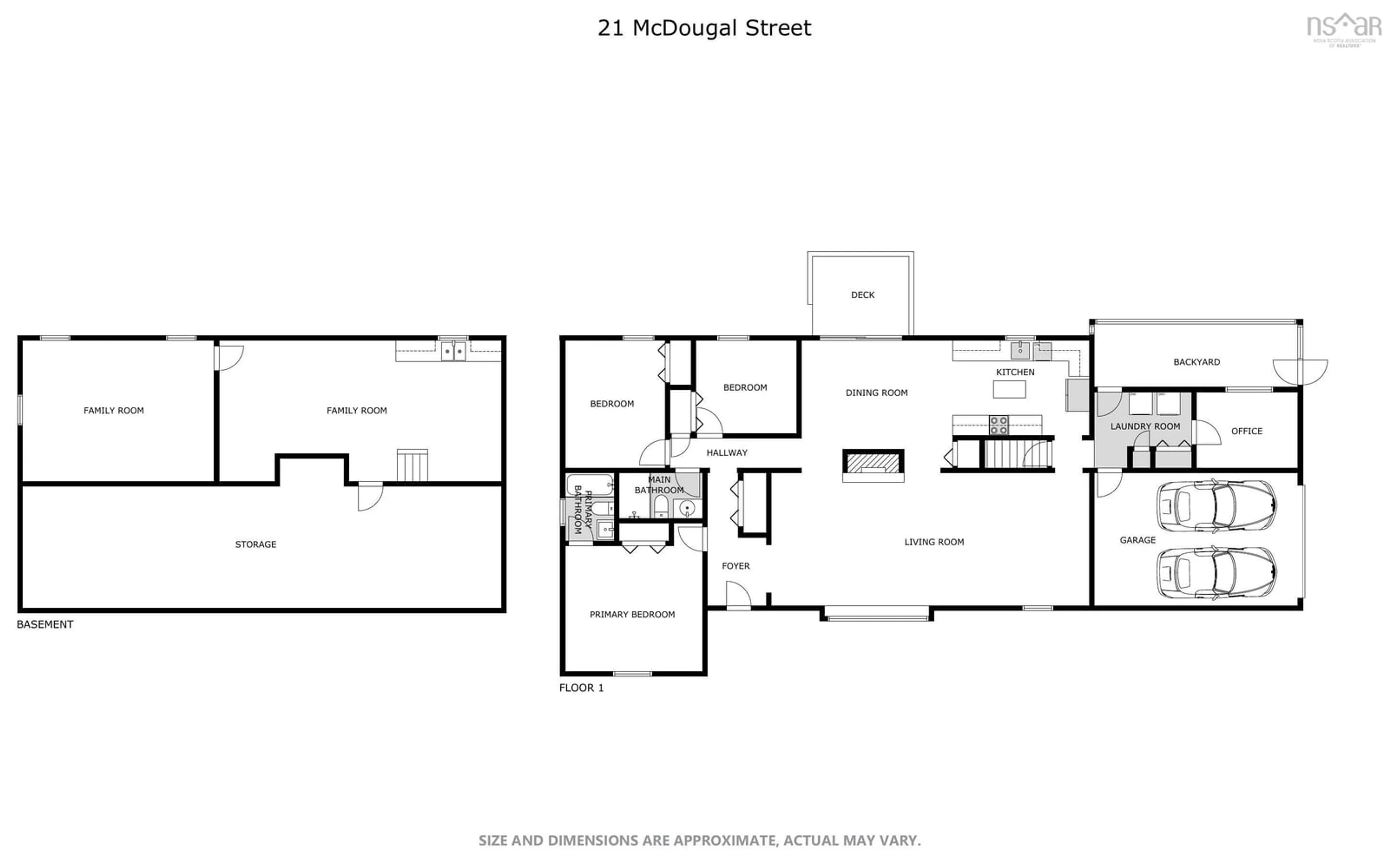 Floor plan for 21 Mcdougal St, Springhill Nova Scotia B0M 1X0