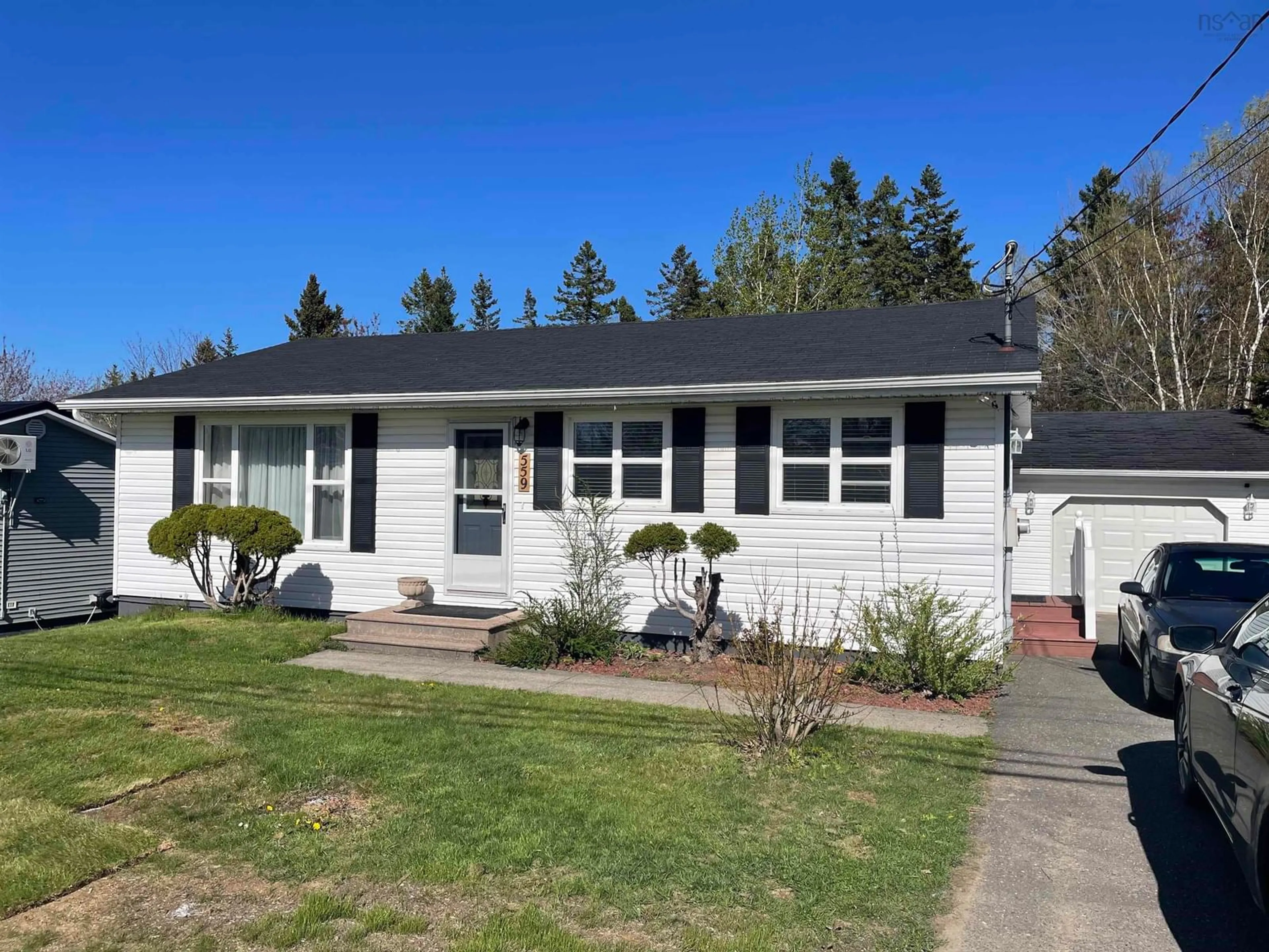 Home with vinyl exterior material, street for 559 Cottage Rd, Sydney Nova Scotia B1P 6S5