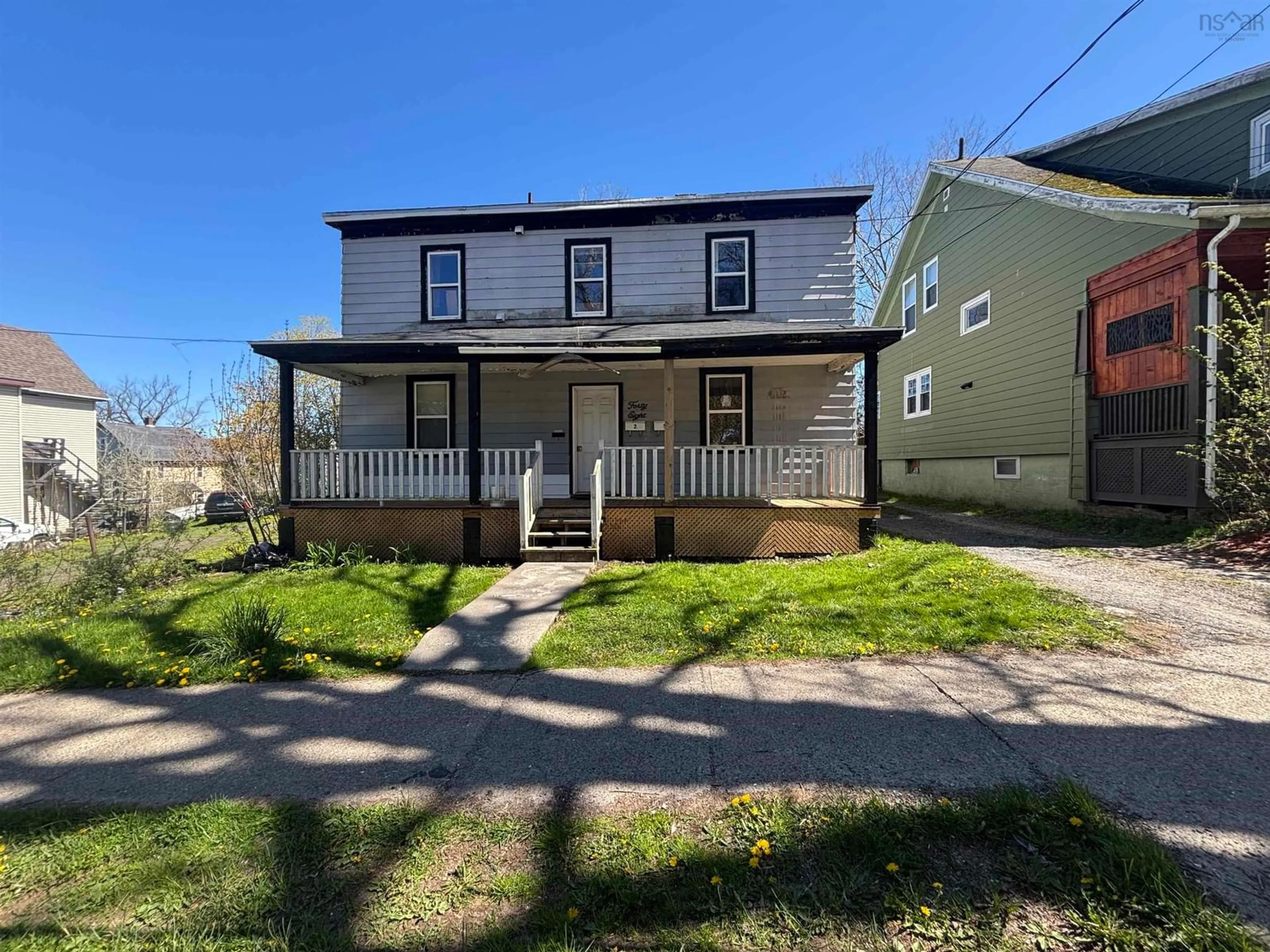 A pic from outside/outdoor area/front of a property/back of a property/a pic from drone, street for 48 Amelia St, Sydney Nova Scotia B1P 6C2