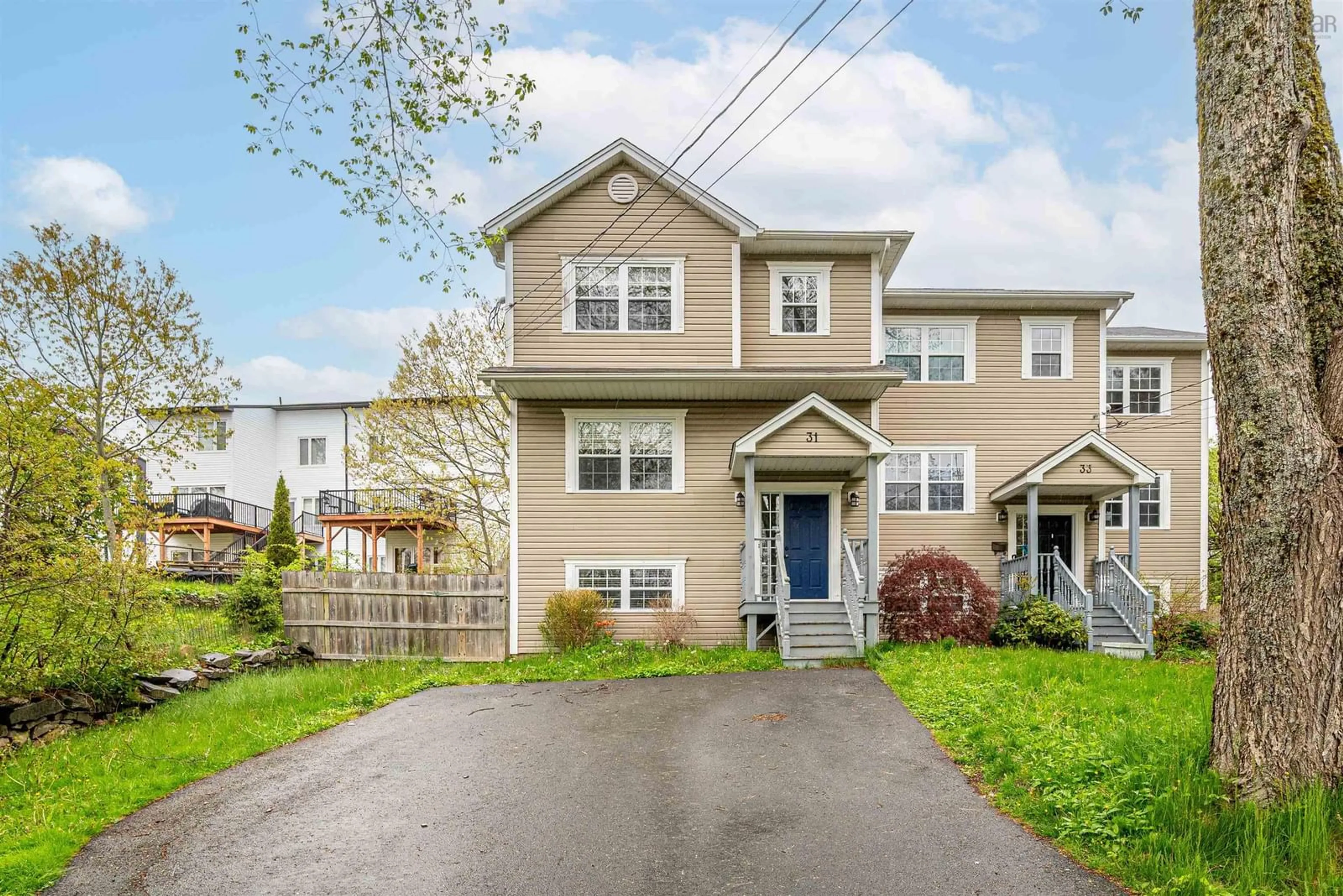 Home with vinyl exterior material, street for 31 Sunnydale Cres, Bedford Nova Scotia B4A 2S6