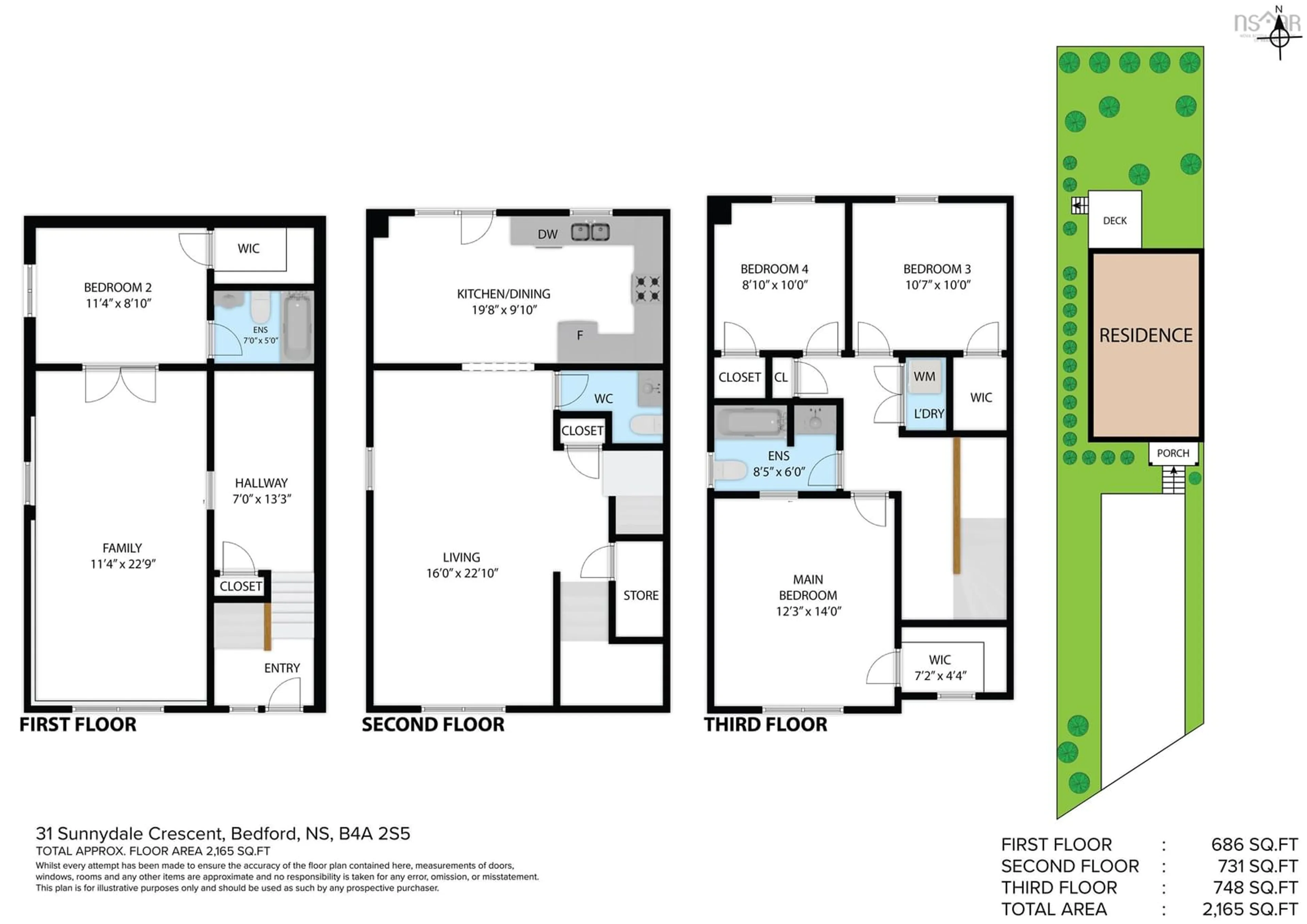 Floor plan for 31 Sunnydale Cres, Bedford Nova Scotia B4A 2S6