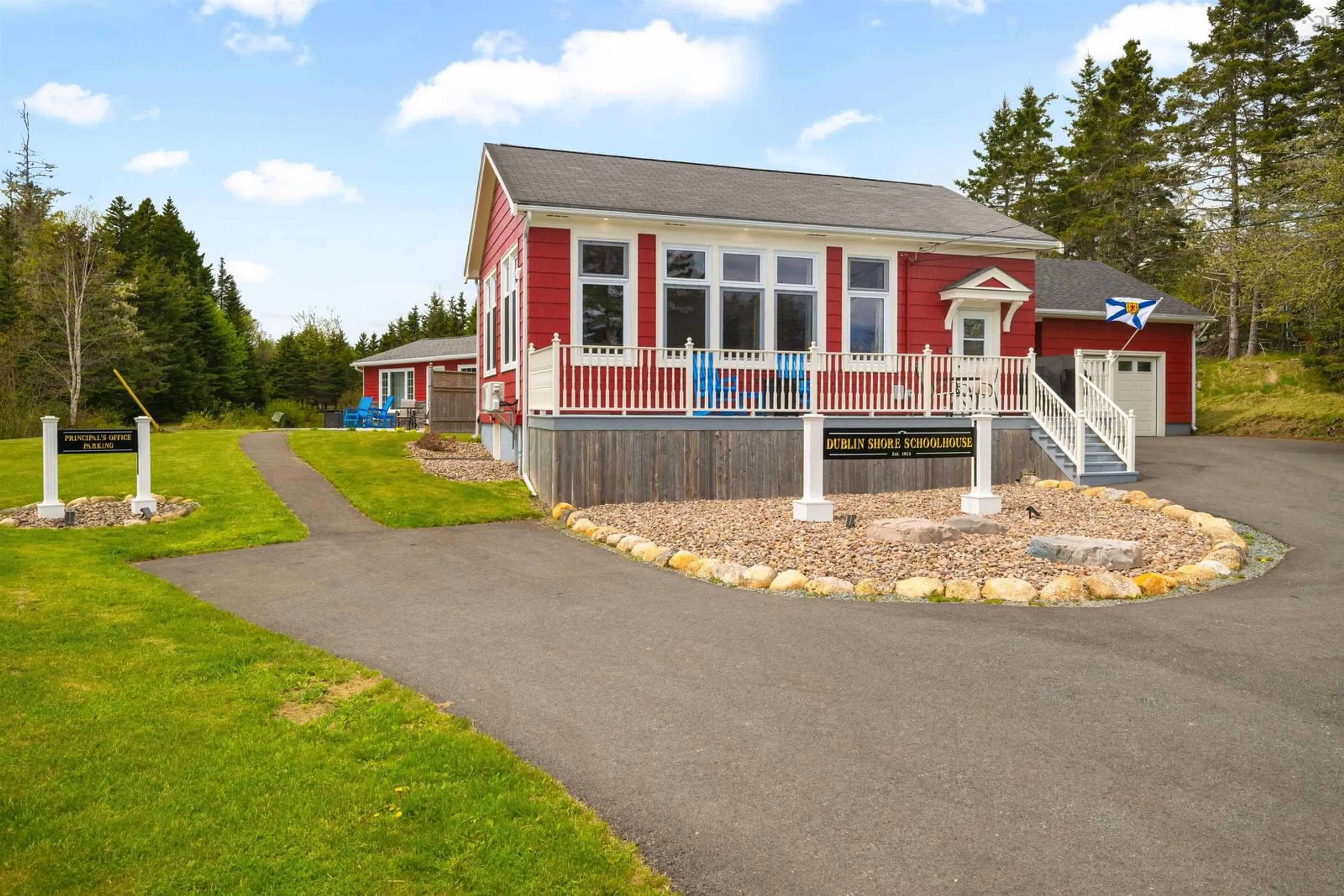 Home with vinyl exterior material, street for 4058 Highway 331, Dublin Shore Nova Scotia B0R 1C0
