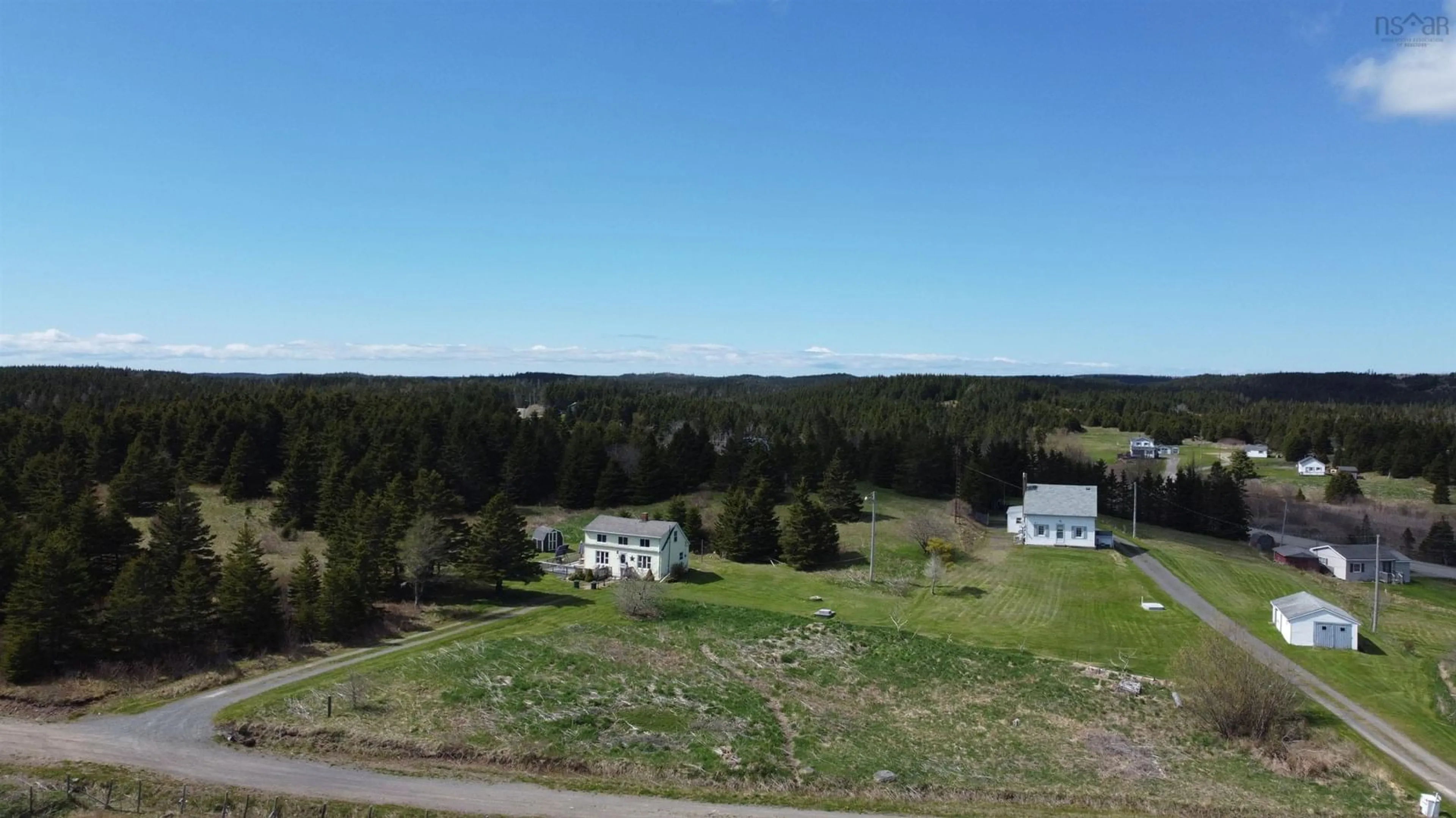 A pic from outside/outdoor area/front of a property/back of a property/a pic from drone, unknown for 38 Lerues Lane, L'Ardoise Nova Scotia B0E 1S0