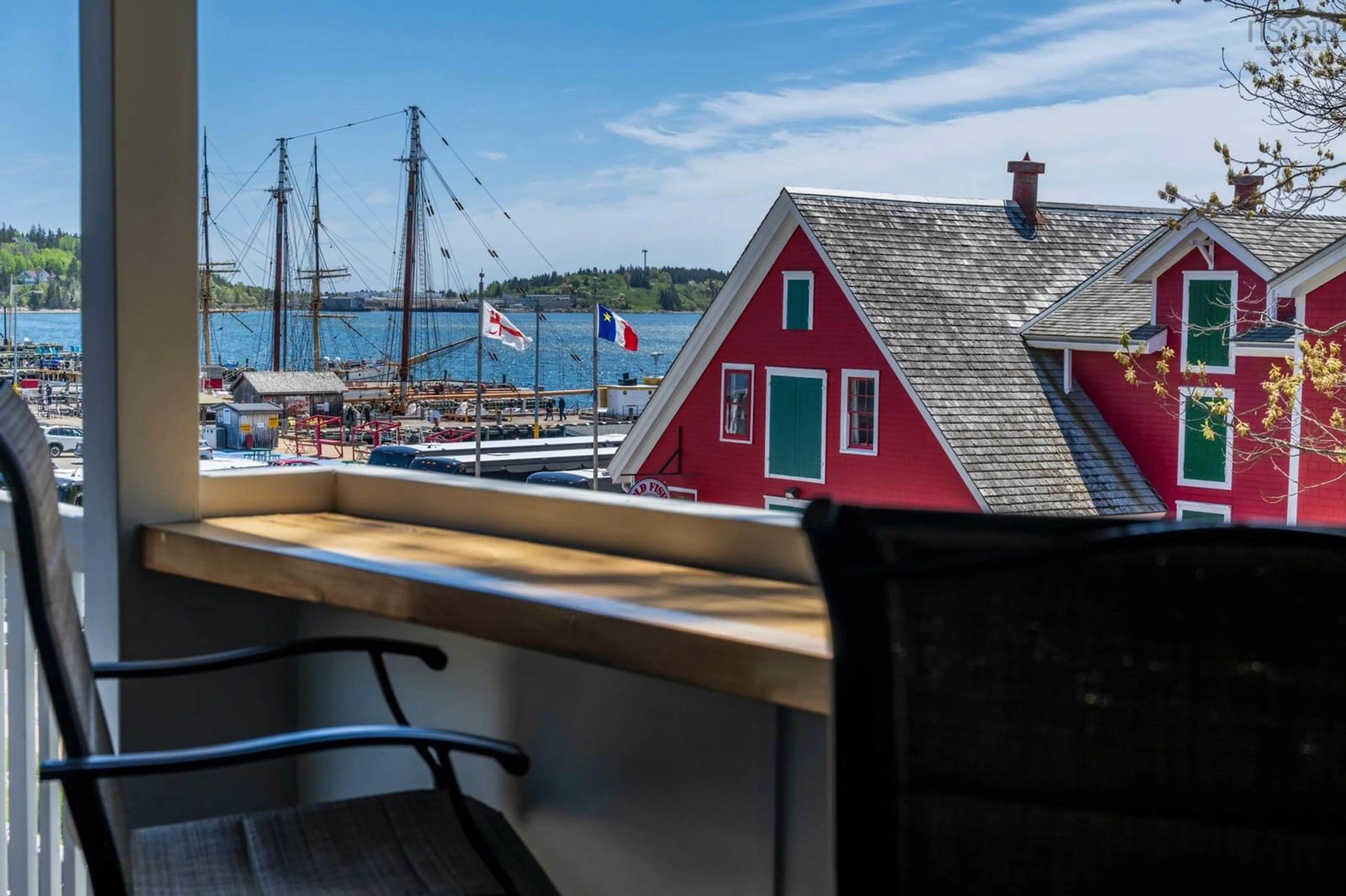 Patio, water/lake/river/ocean view for 56 Montague St, Lunenburg Nova Scotia B0J 2C0