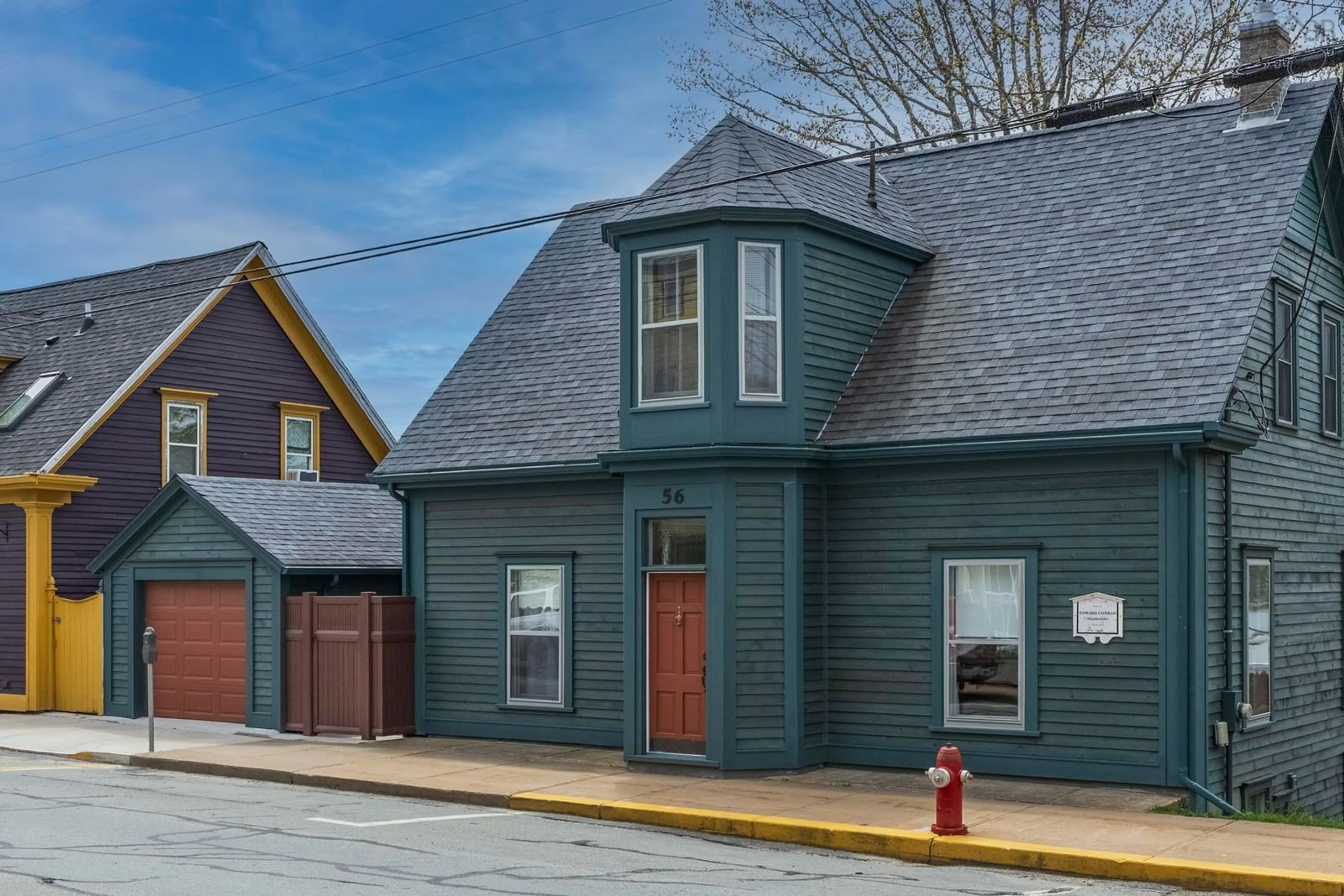 Home with vinyl exterior material, street for 56 Montague St, Lunenburg Nova Scotia B0J 2C0