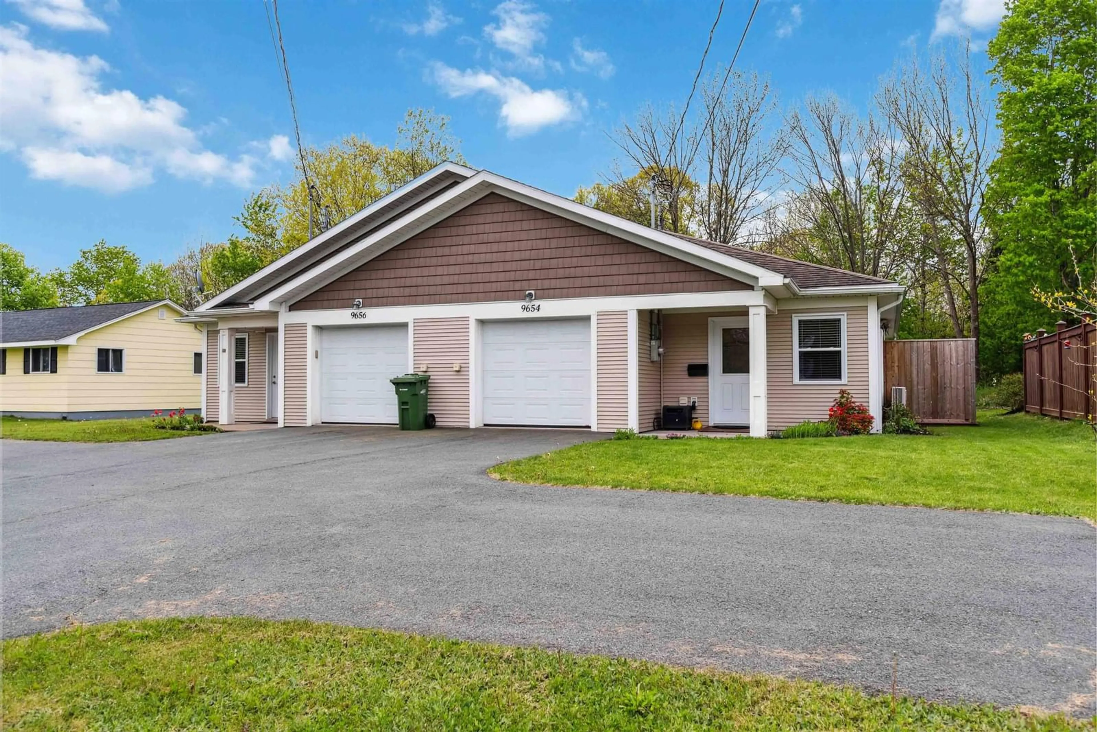 Home with vinyl exterior material, street for 9654 Commercial St, New Minas Nova Scotia B4N 3G4