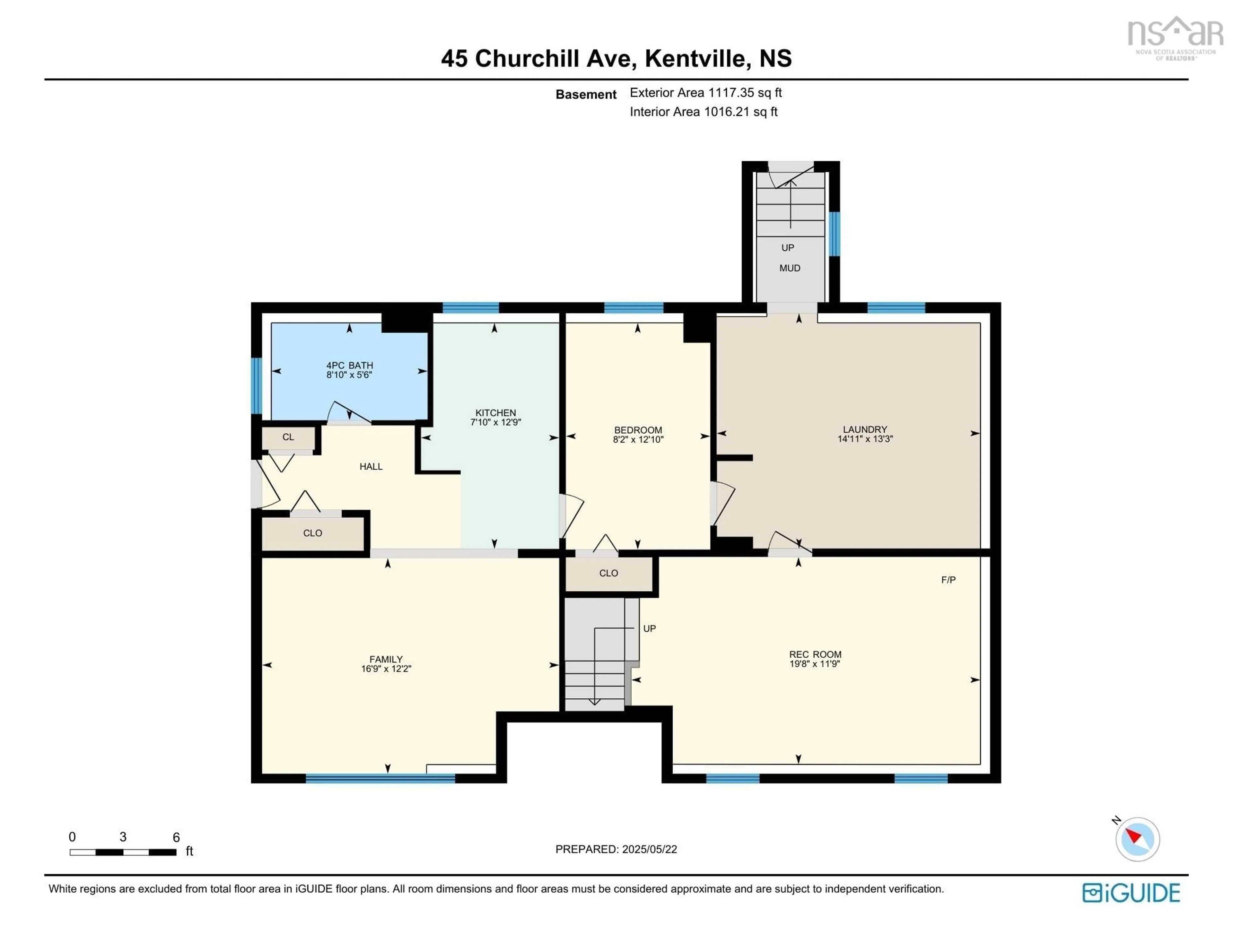 Floor plan for 45 Churchill Ave, Kentville Nova Scotia B4N 2H8