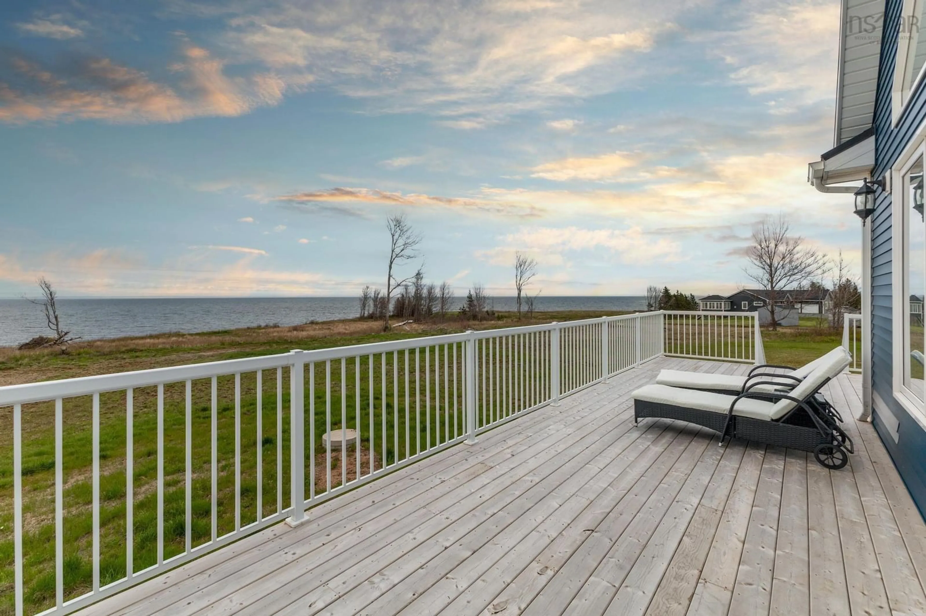 Patio, water/lake/river/ocean view for 763 Shore Road, Waterside Nova Scotia B0K 1H0