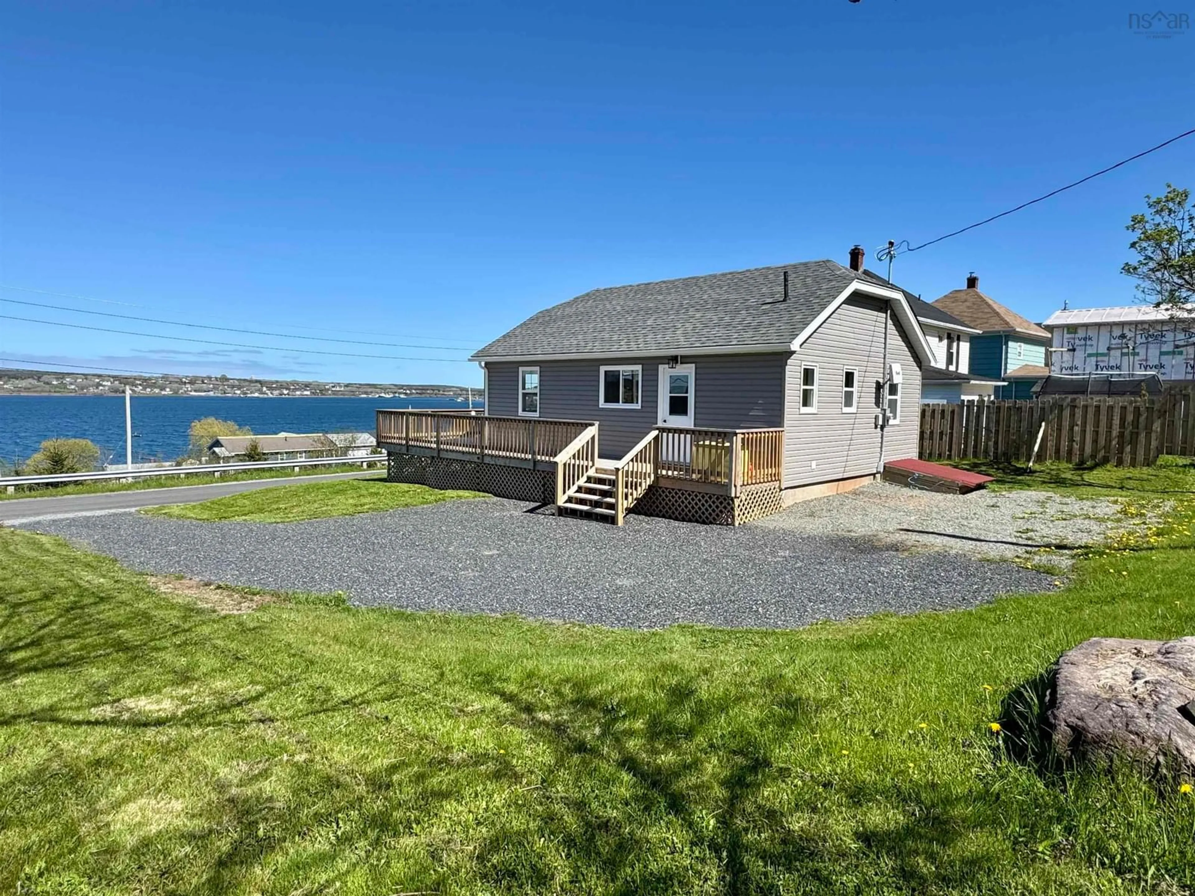 A pic from outside/outdoor area/front of a property/back of a property/a pic from drone, water/lake/river/ocean view for 315 Middle St, Mulgrave Nova Scotia B0E 2G0