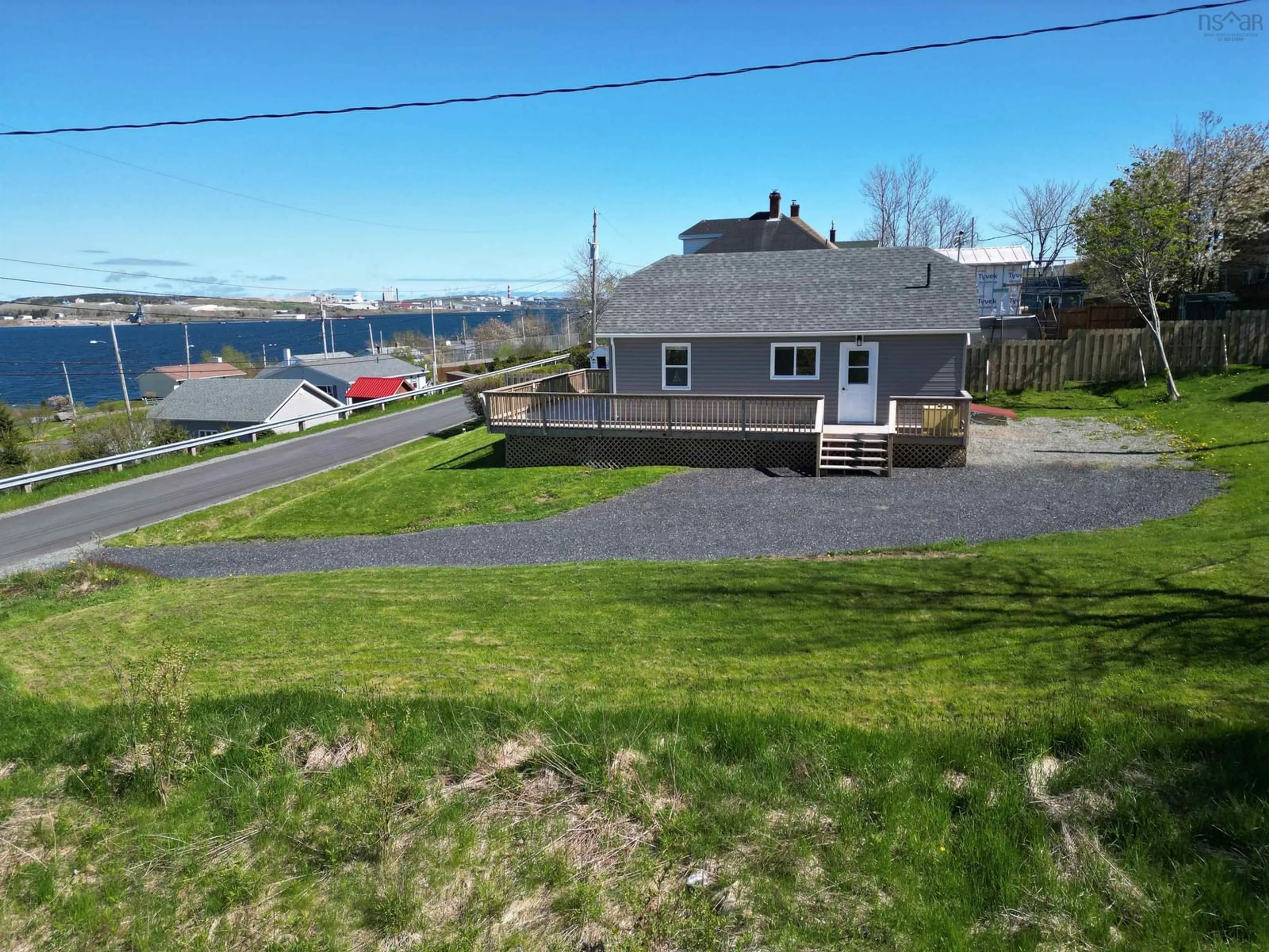 A pic from outside/outdoor area/front of a property/back of a property/a pic from drone, water/lake/river/ocean view for 315 Middle St, Mulgrave Nova Scotia B0E 2G0