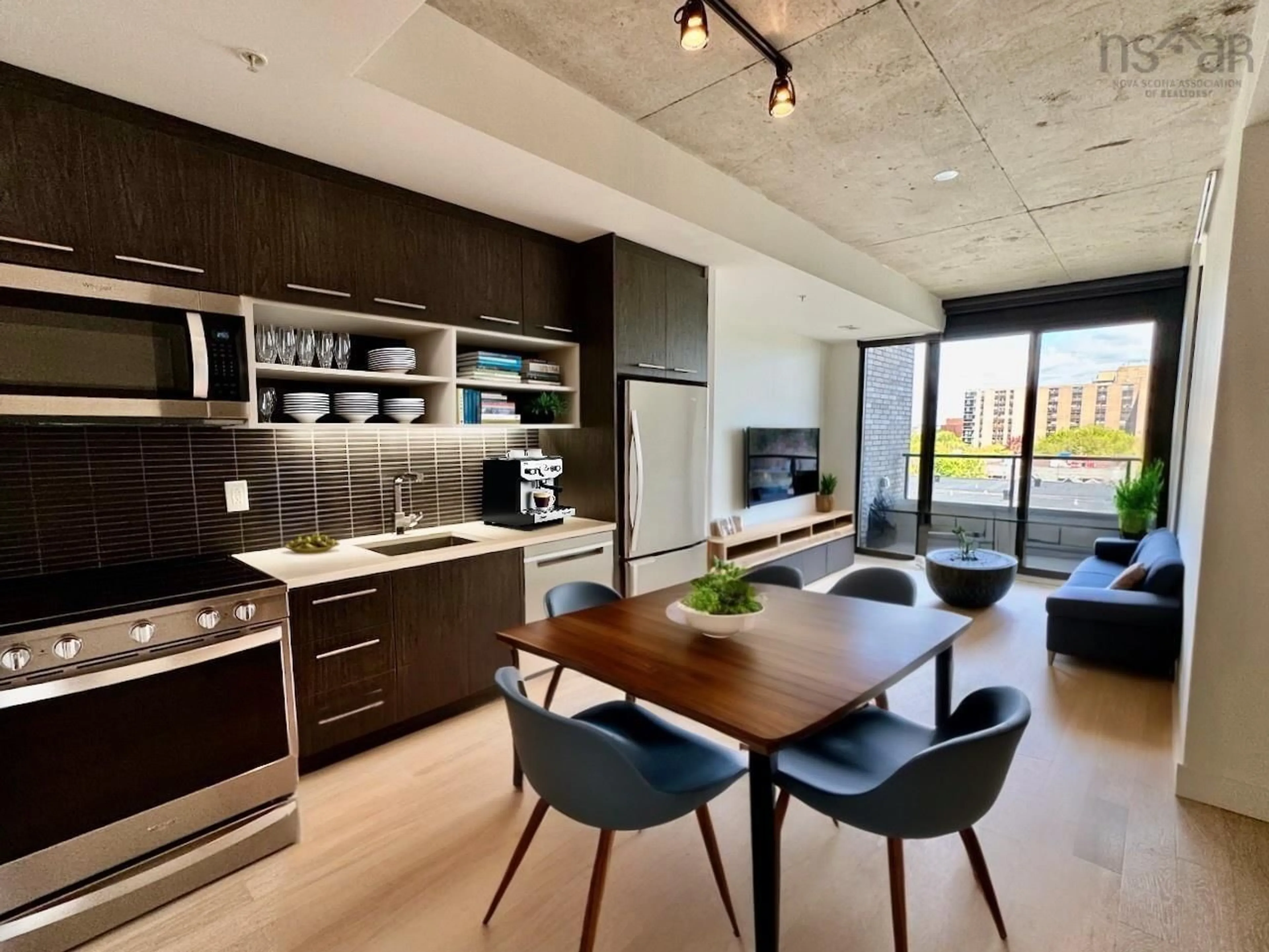 Open concept kitchen, unknown for 1048 Wellington Street #712, Halifax Nova Scotia B3H 0C2