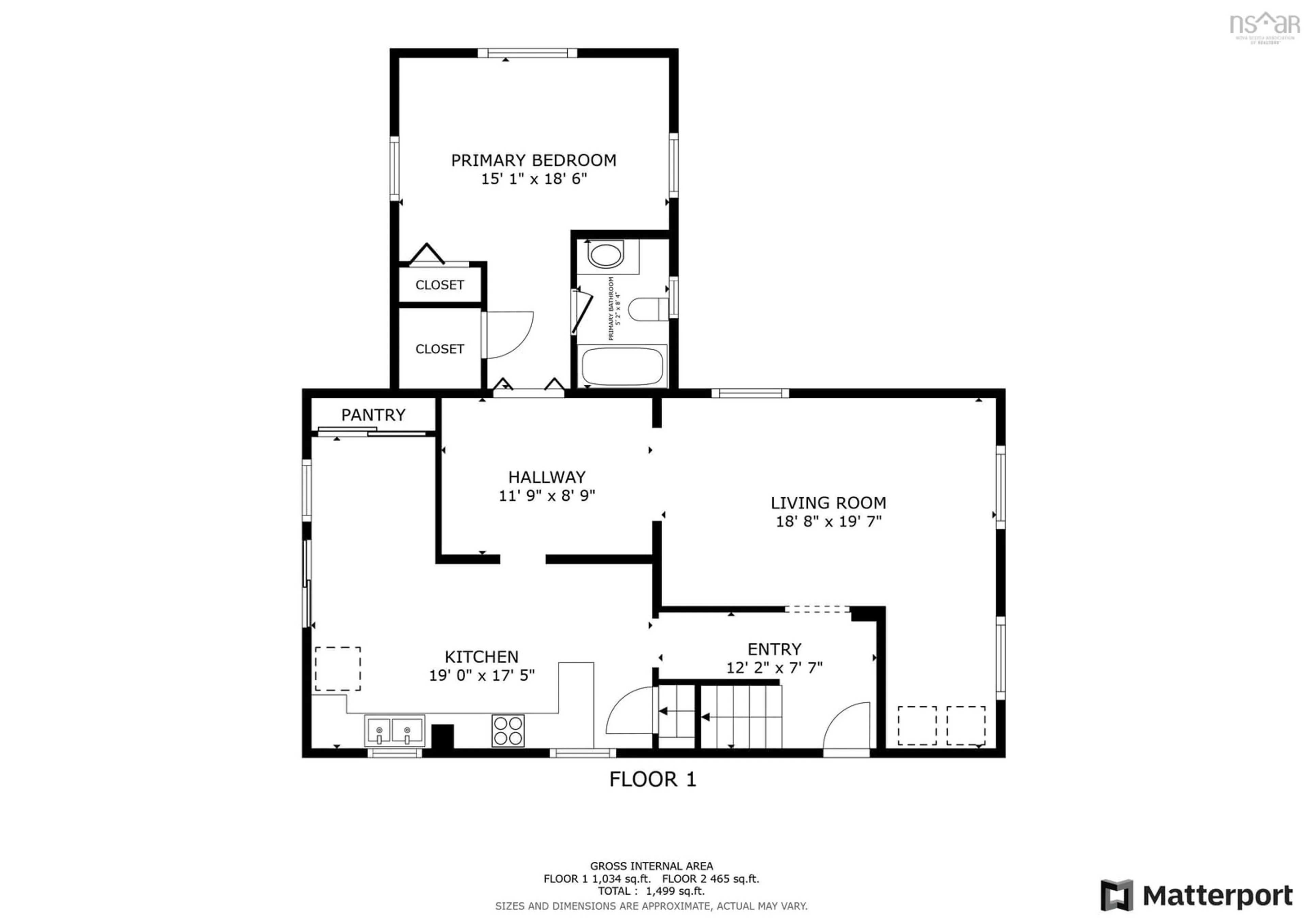 Floor plan for 11 Durley St, Amherst Nova Scotia B4H 2B2