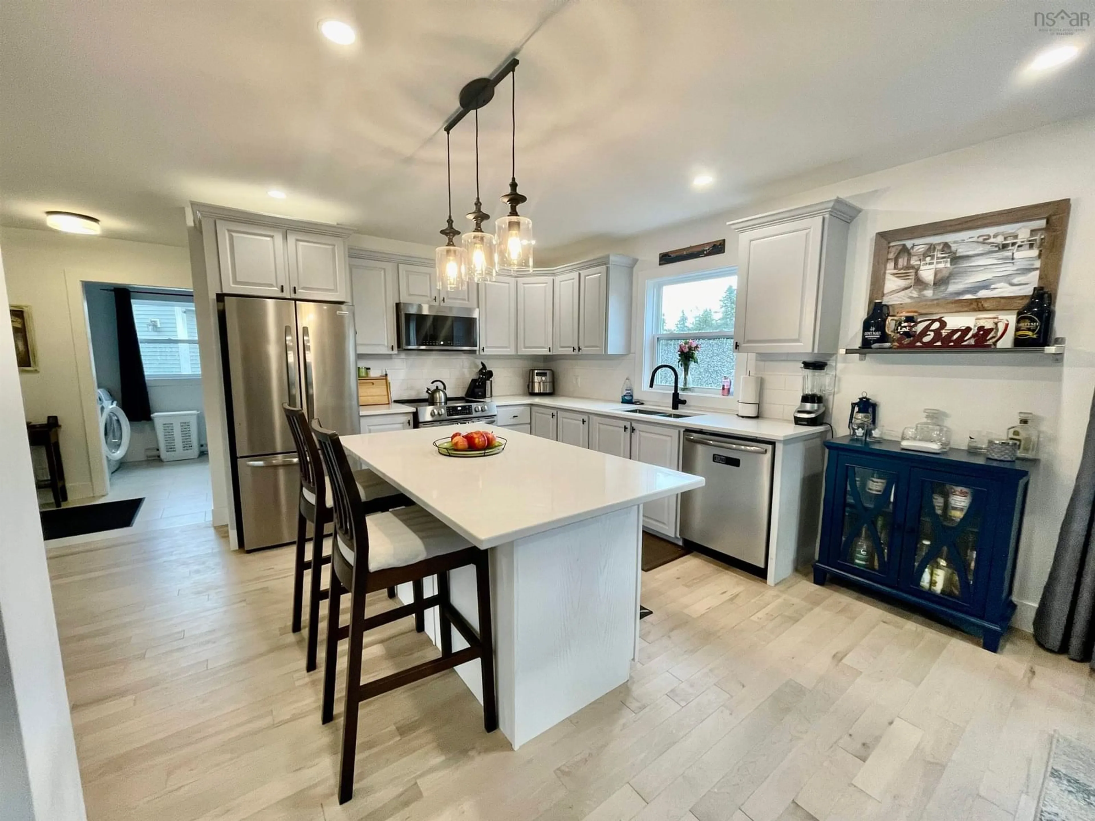 Open concept kitchen, ceramic/tile floor for 136 Middle Village Rd, West Dover Nova Scotia B3Z 3T3