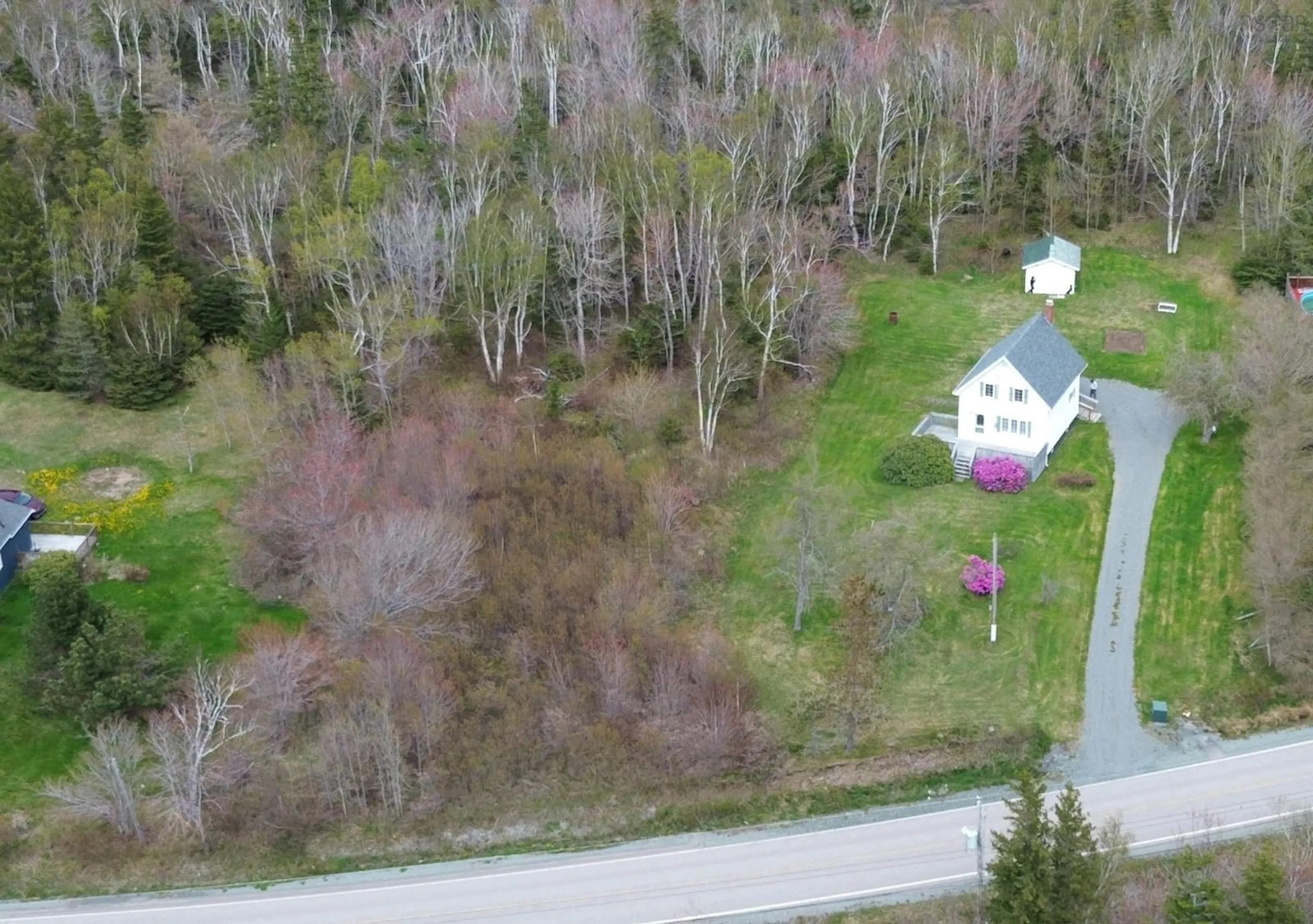 A pic from outside/outdoor area/front of a property/back of a property/a pic from drone, unknown for 1627 Morien Hwy, Port Caledonia Nova Scotia B1A 6V1