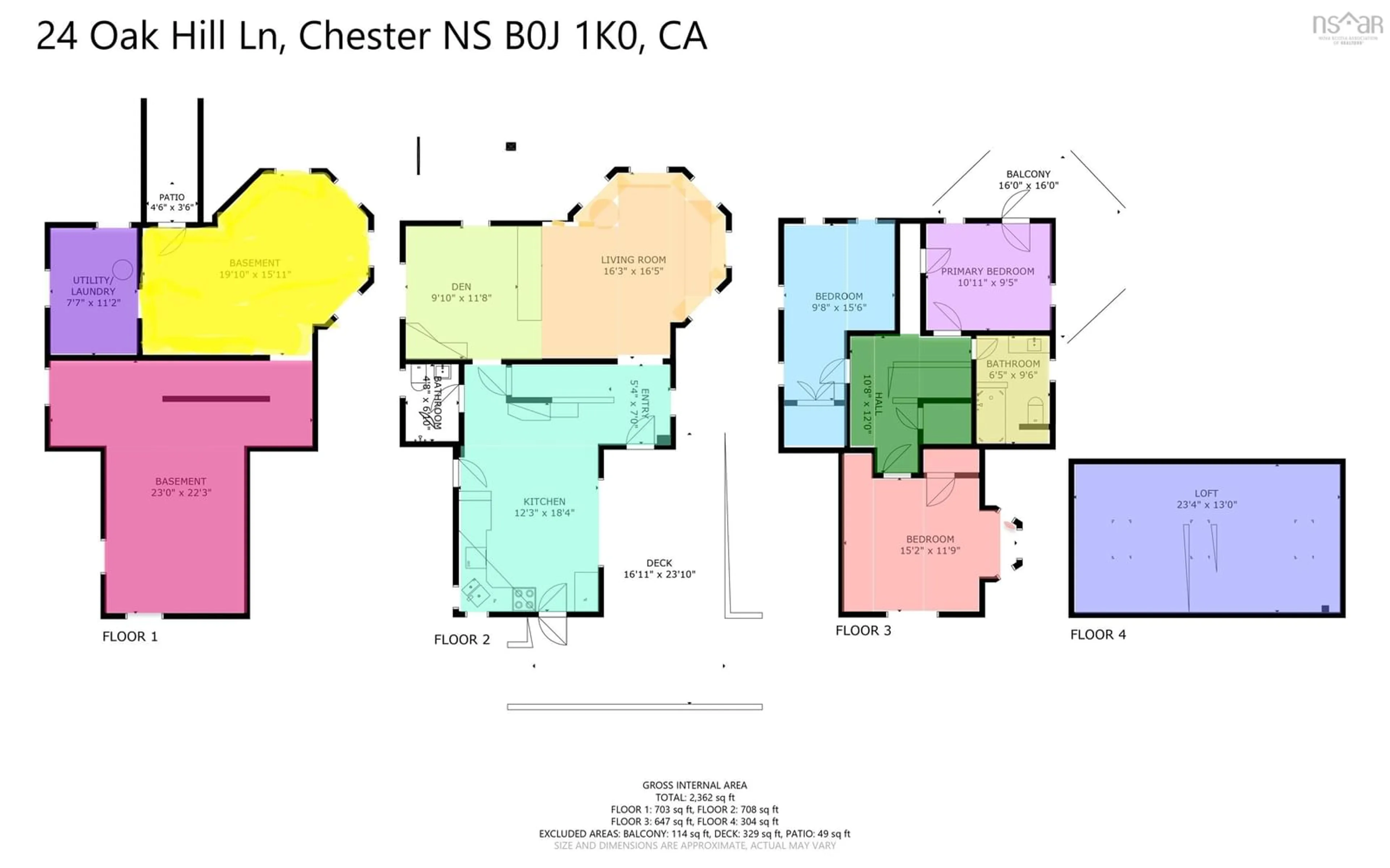 Floor plan for 24 Oak Hill Lane, Marriott's Cove Nova Scotia B0J 1K0