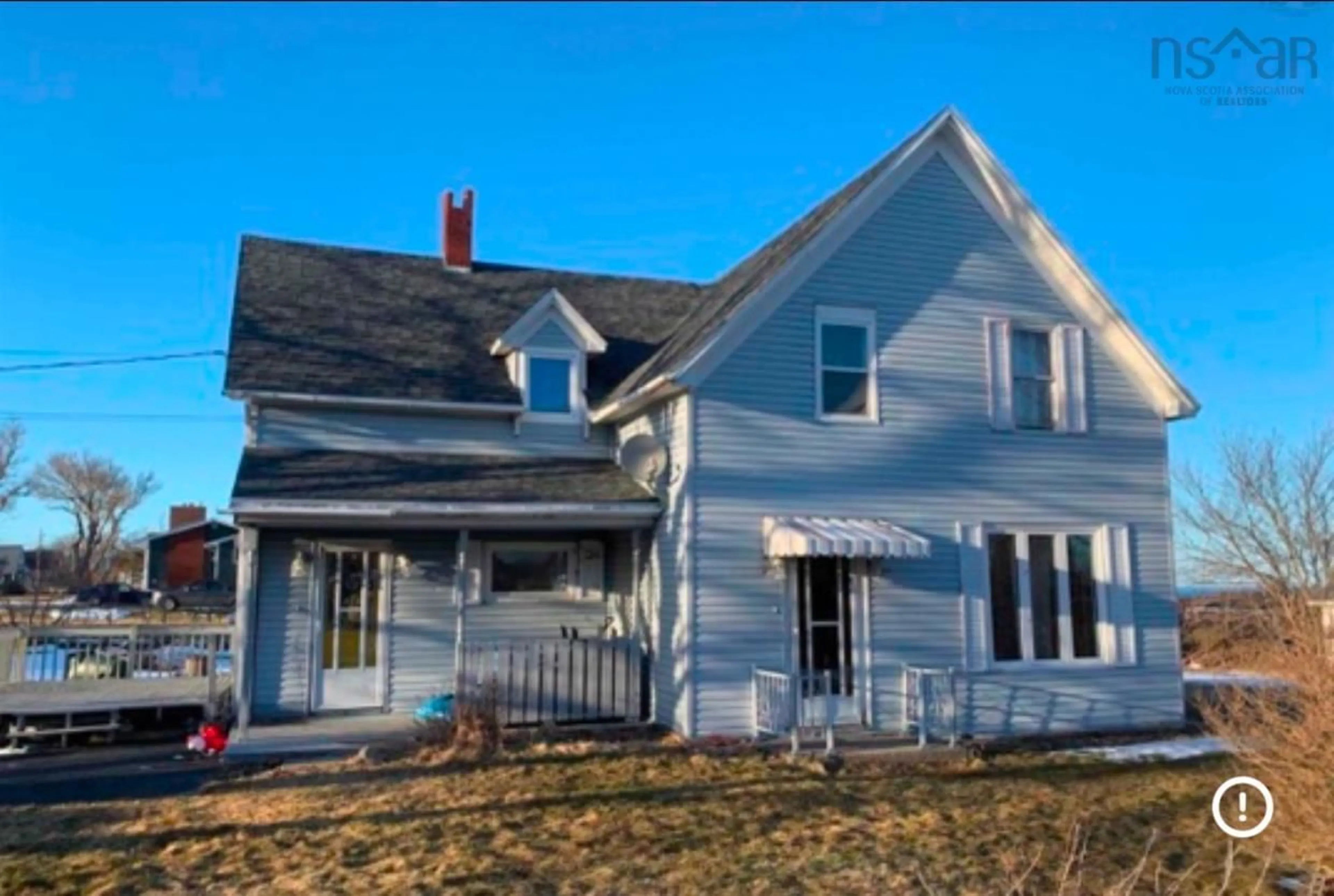 Home with vinyl exterior material, street for 361 Kings Rd, Dominion Nova Scotia B1G 1J8