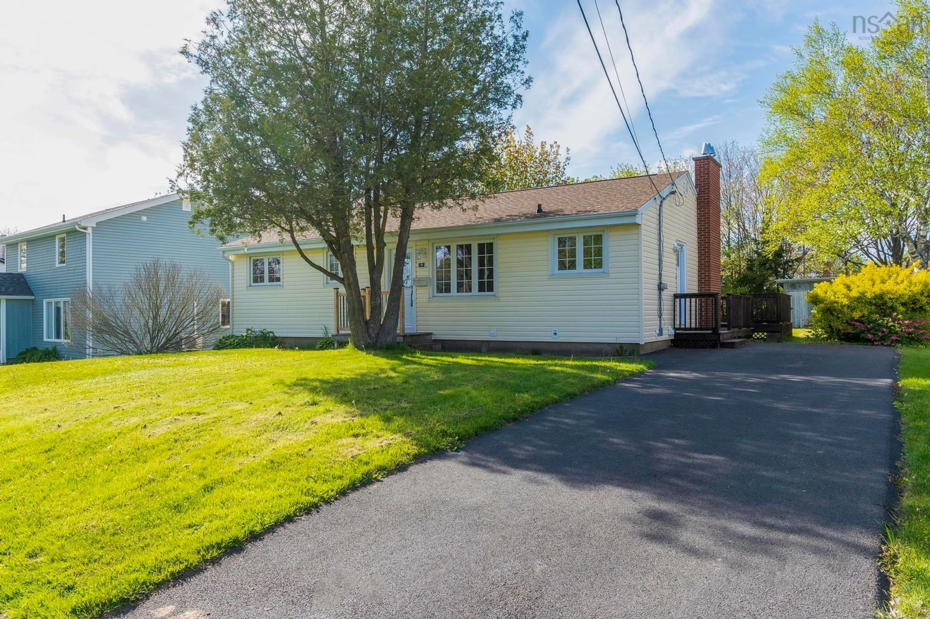 A pic from outside/outdoor area/front of a property/back of a property/a pic from drone, street for 52 Ellenvale Ave, Woodlawn Nova Scotia B2W 2W5