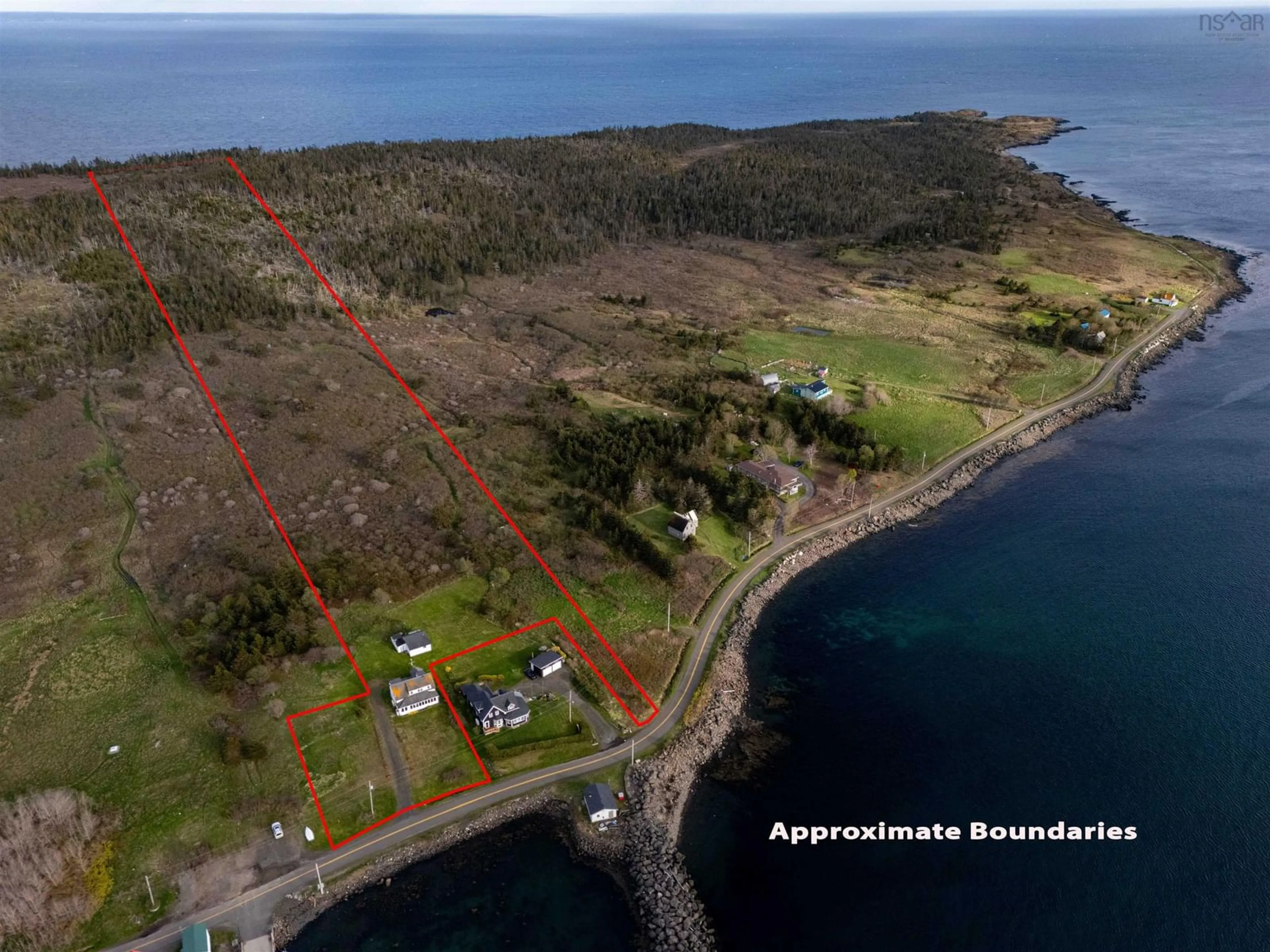 A pic from outside/outdoor area/front of a property/back of a property/a pic from drone, water/lake/river/ocean view for 423 Overcove Road, Freeport Nova Scotia B0V 1B0