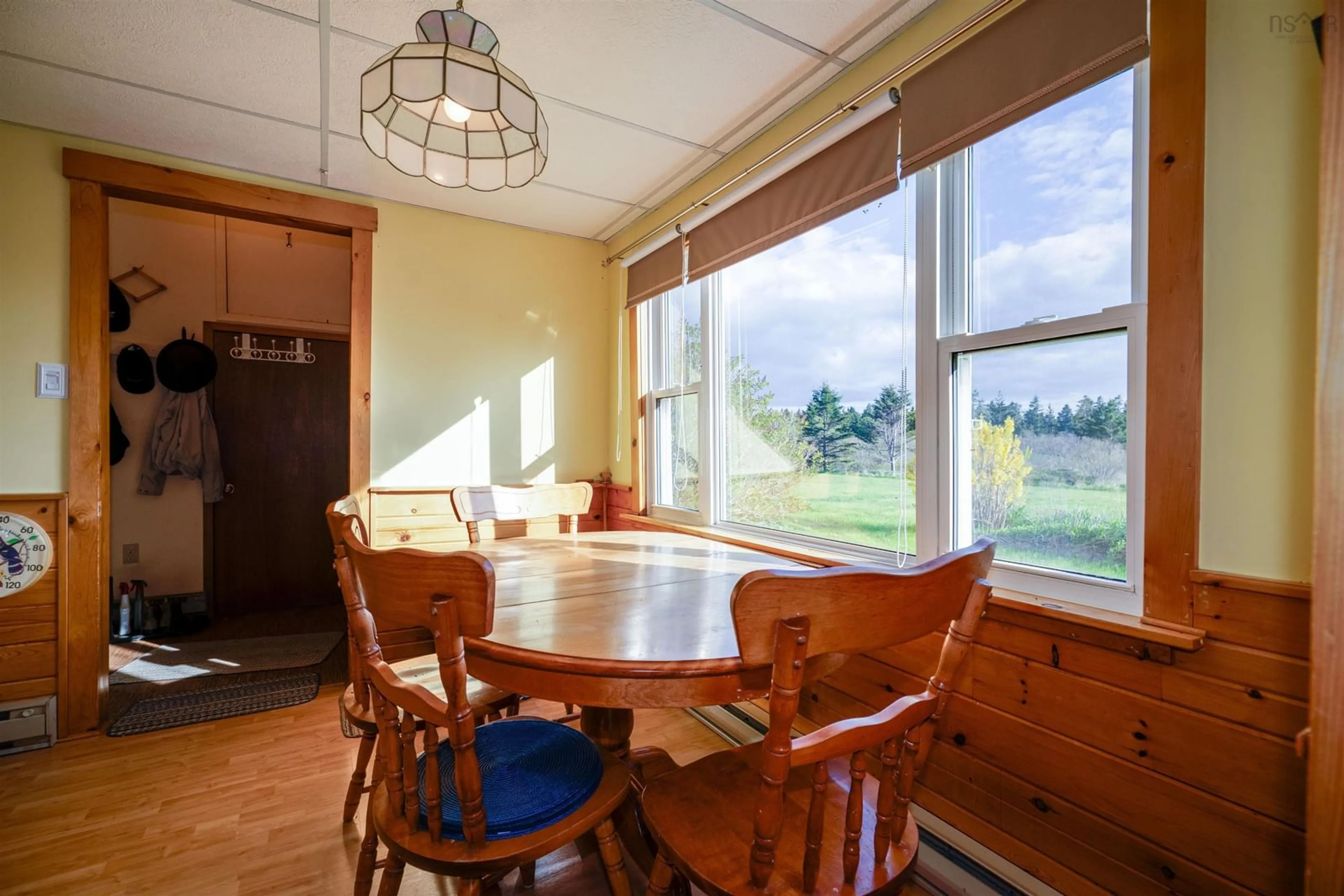 Dining room, wood/laminate floor for 423 Overcove Road, Freeport Nova Scotia B0V 1B0