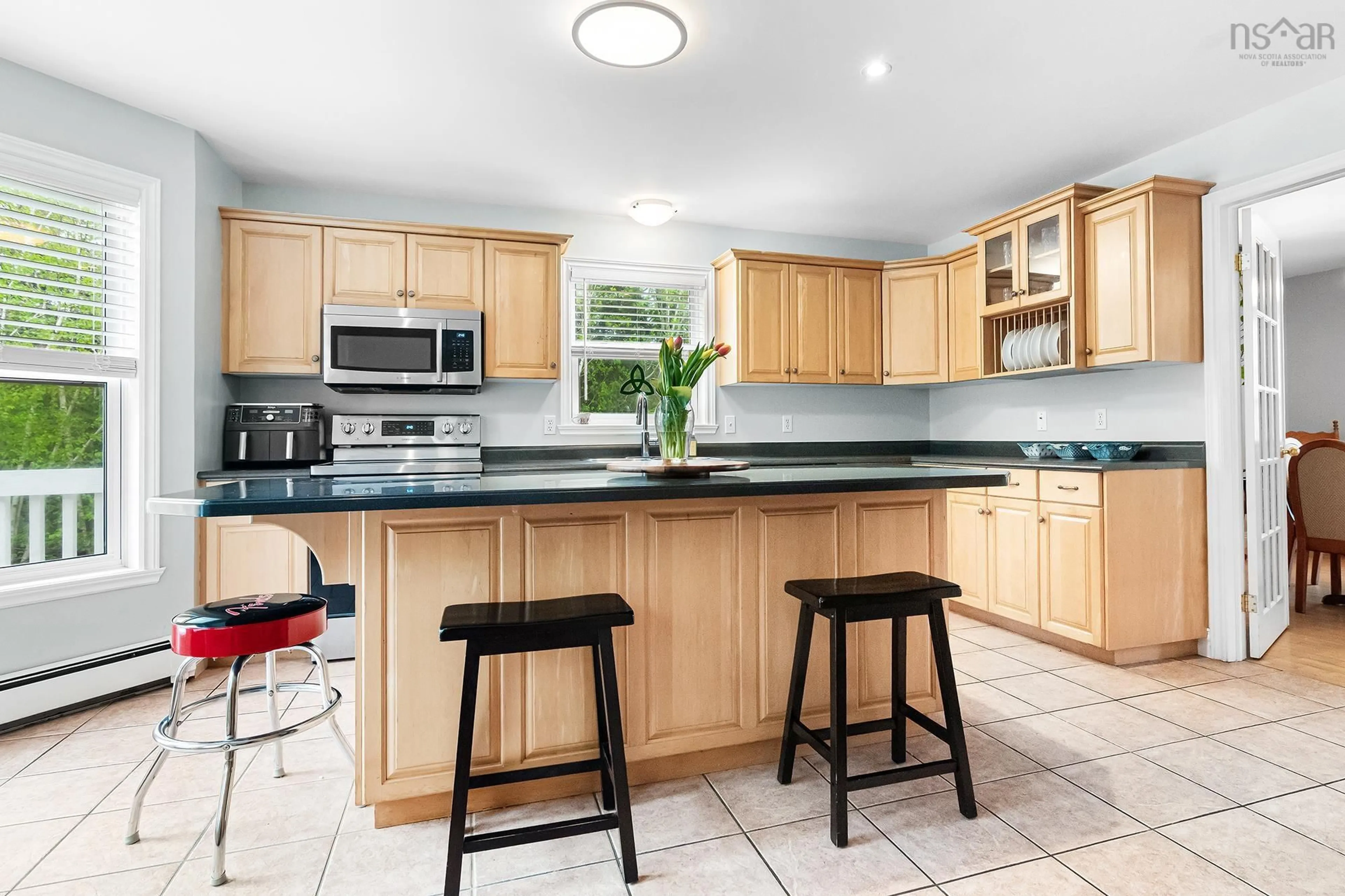 Open concept kitchen, ceramic/tile floor for 39 Sussex Dr, Stillwater Lake Nova Scotia B3Z 1N4