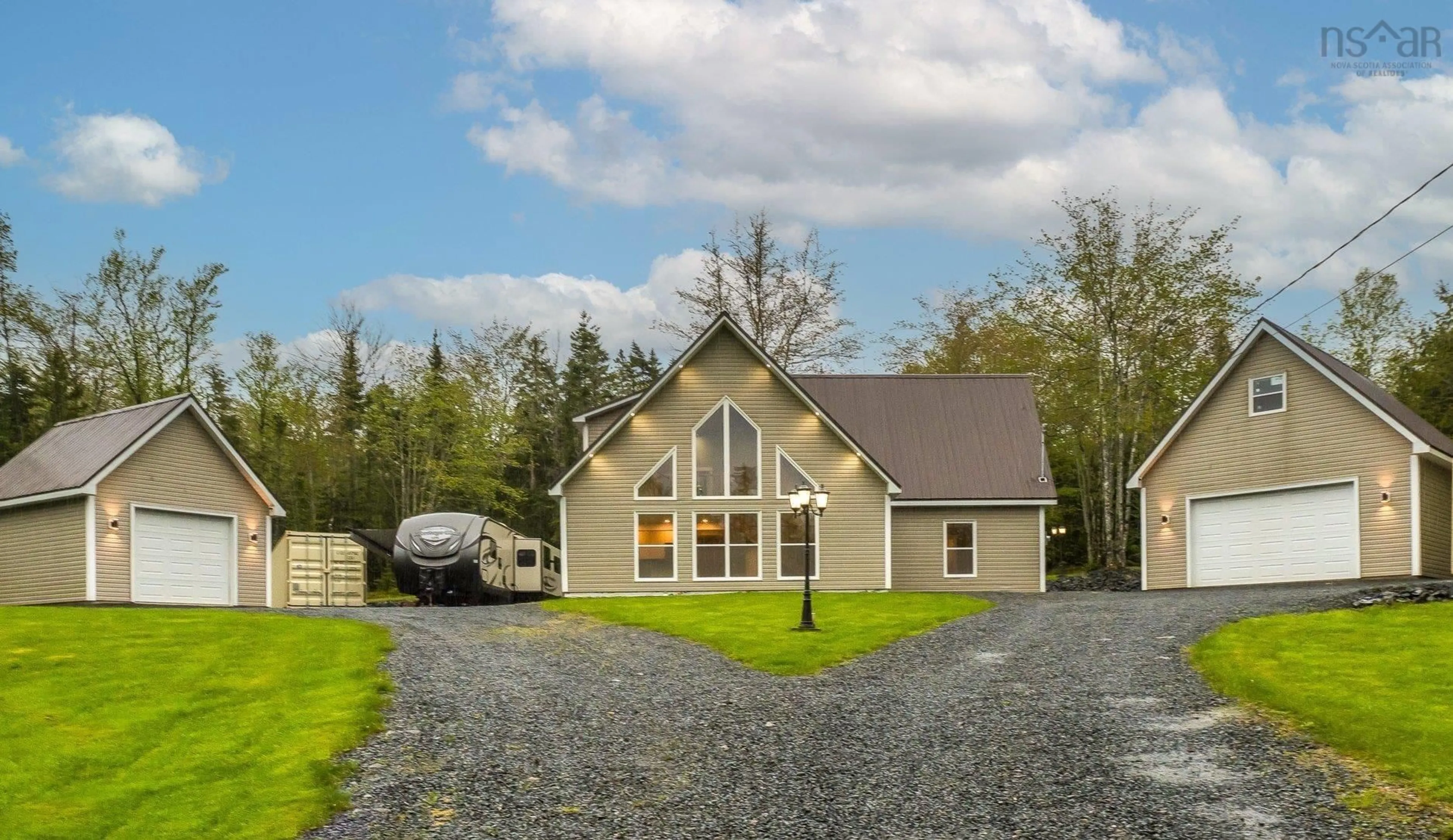 A pic from outside/outdoor area/front of a property/back of a property/a pic from drone, unknown for 660 St Andrews River Rd, Shubenacadie East Nova Scotia B0N 2H0