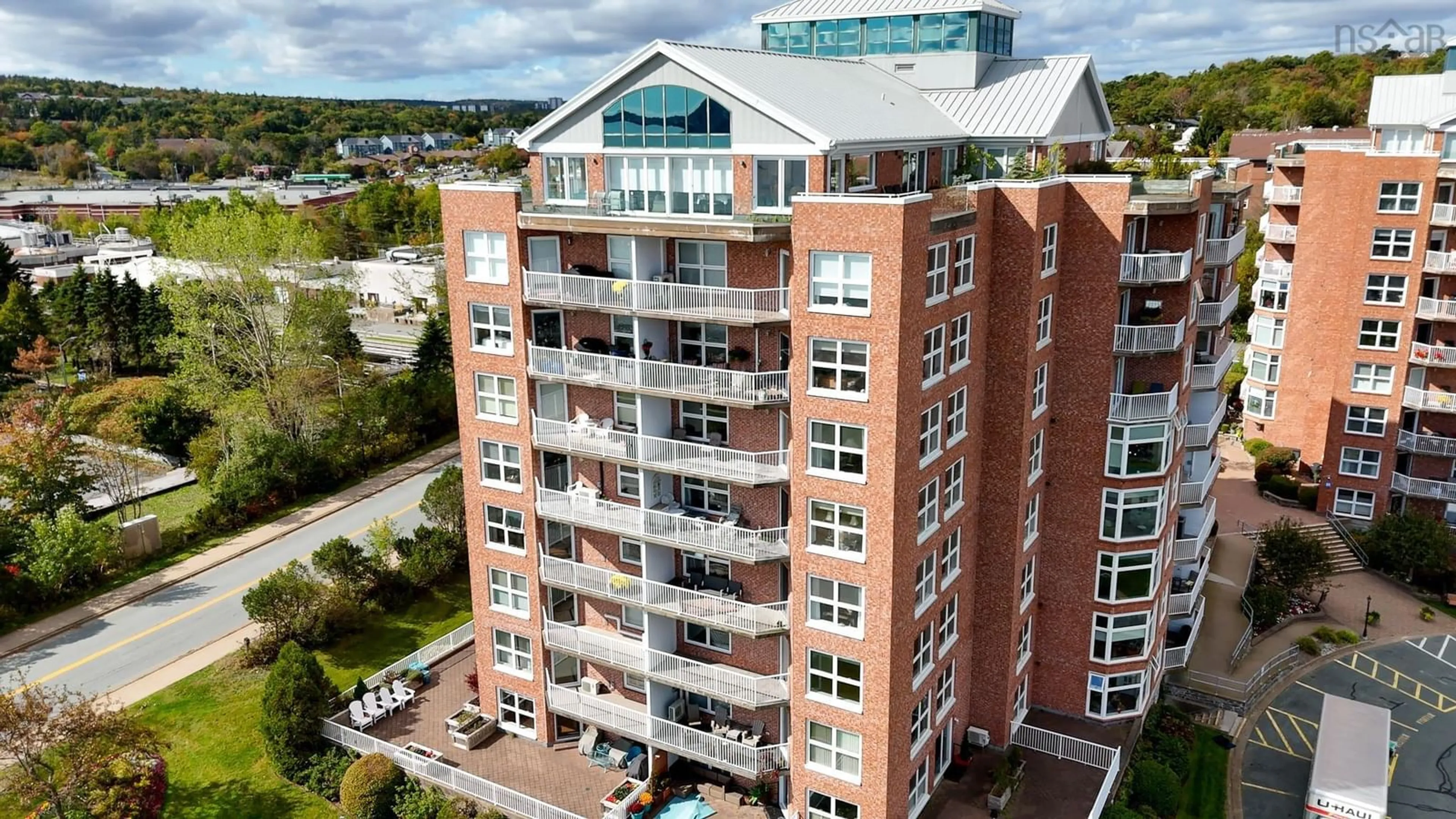 A pic from outside/outdoor area/front of a property/back of a property/a pic from drone, building for 99 Waterfront Dr #303, Bedford Nova Scotia B4A 4K5